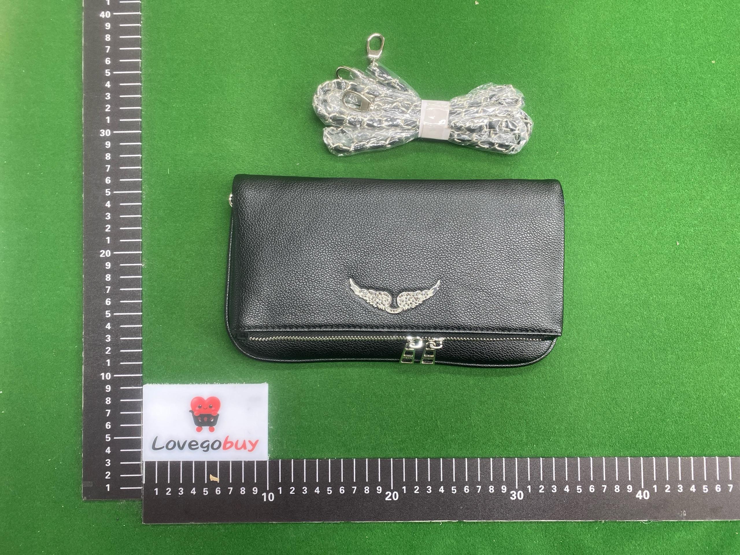 Foto QC 4 de Zadig & Voltaire Rock Clutch Large Cream Grained Leather