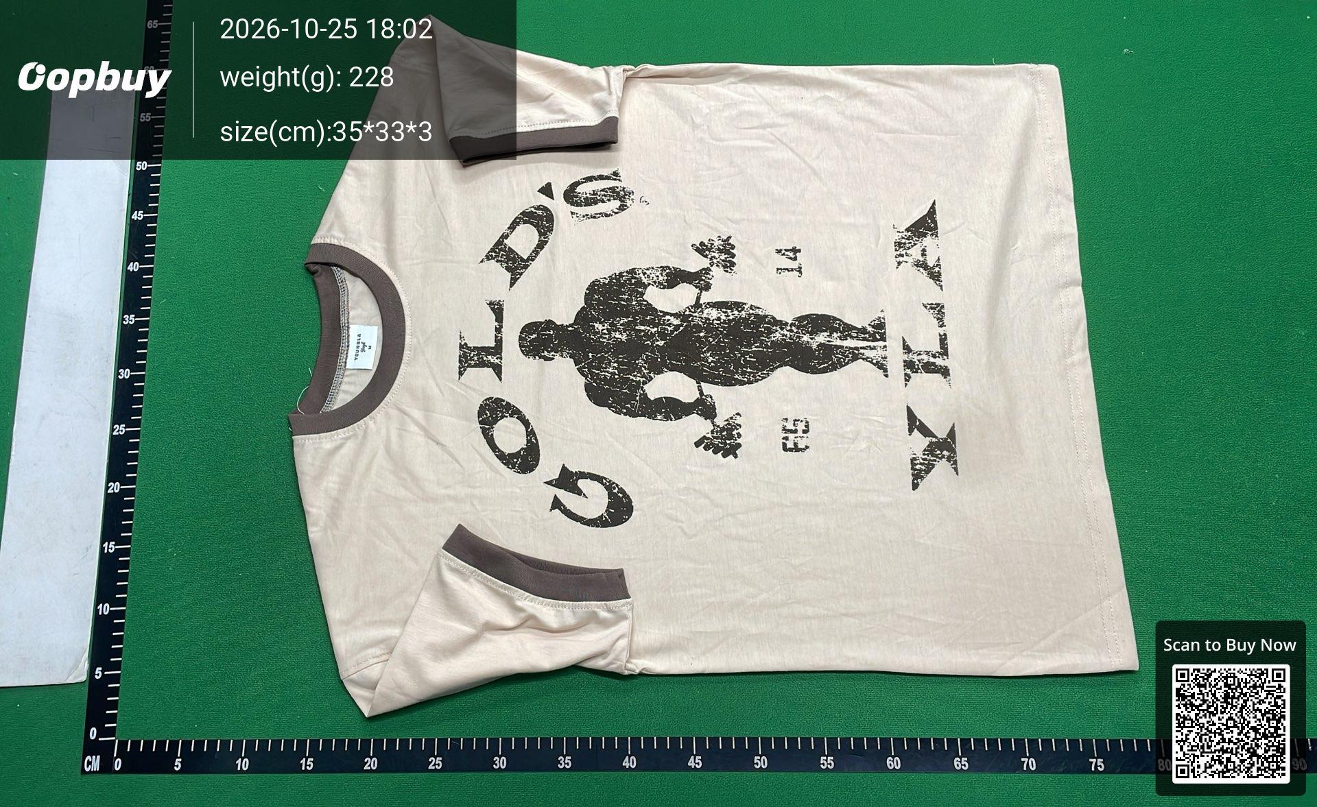 Foto QC 2 de YoungLA Gold's Gym T-shirt Joe Gold Graphic Burgundy