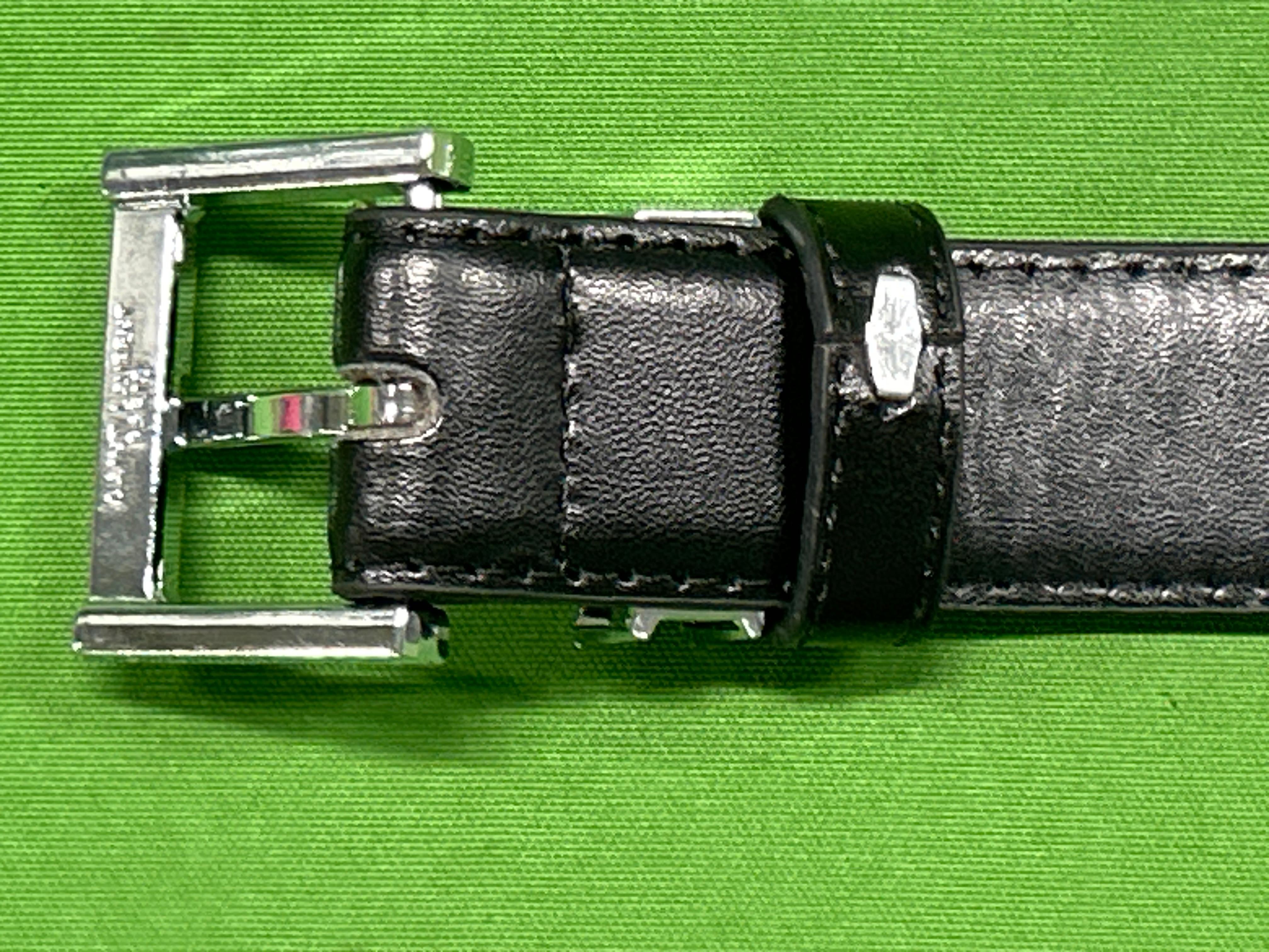 Foto QC 8 de Saint Laurent Cassandre Belt White