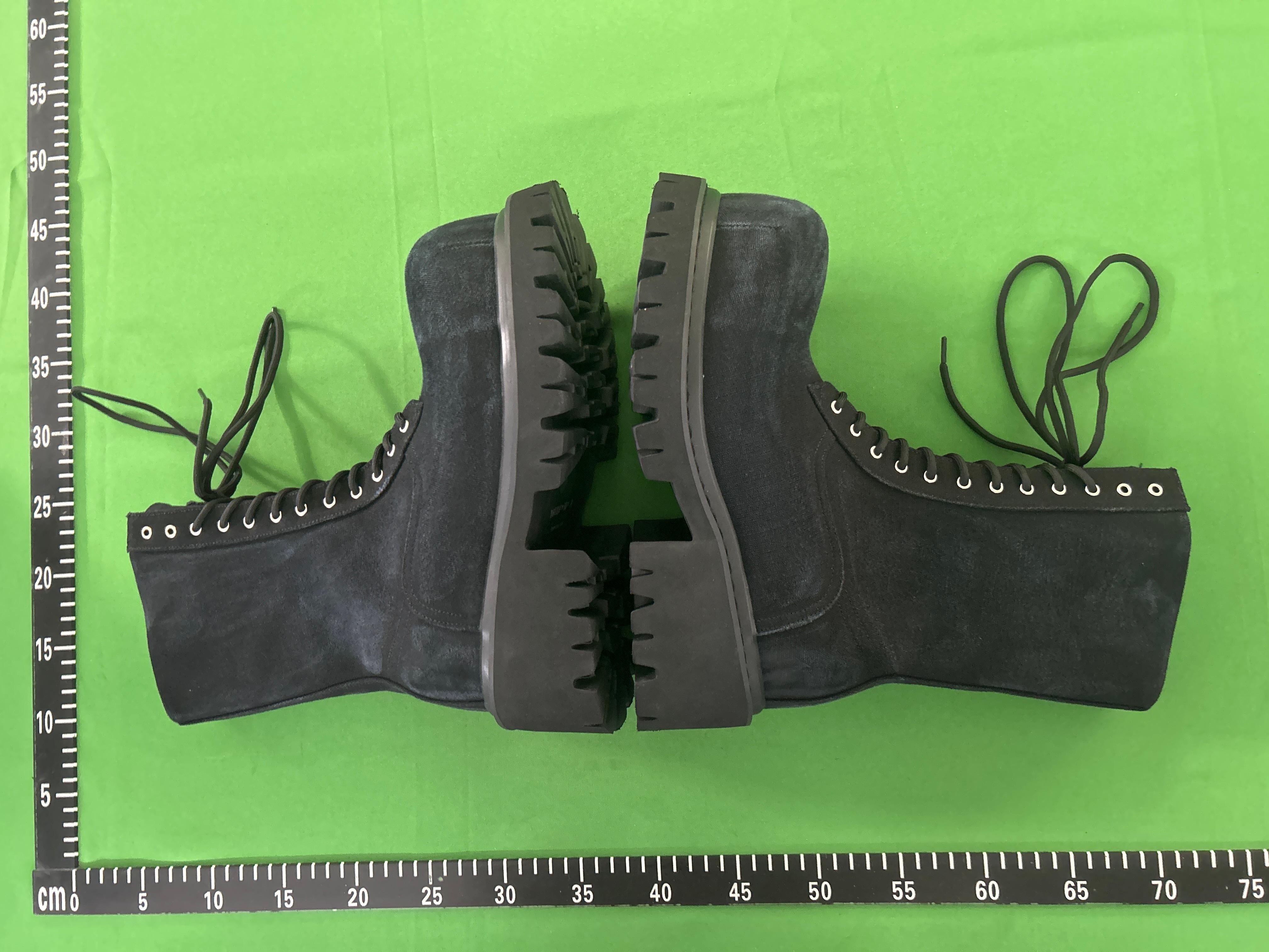 Foto QC 4 de Balenciaga Bulldozer Leather Lace-Up Platform Boots Black