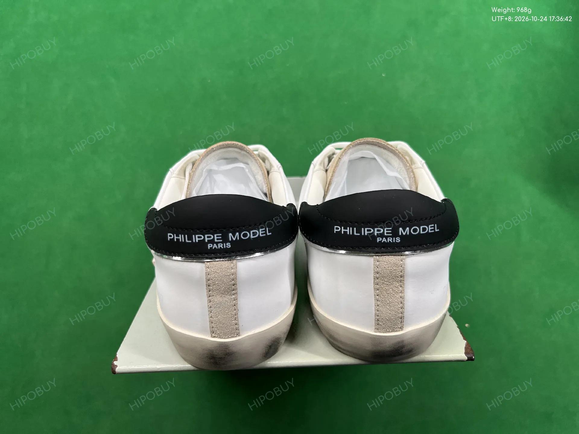 Foto QC 3 de Philippe Model Paris Low Distressed Blue White
