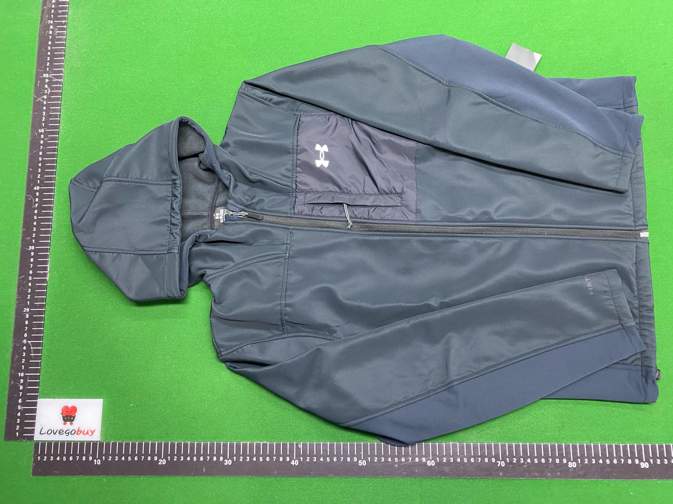 Foto QC 5 de Under Armour Hooded Jacket Fleece-Lined Windbreaker Grey Black
