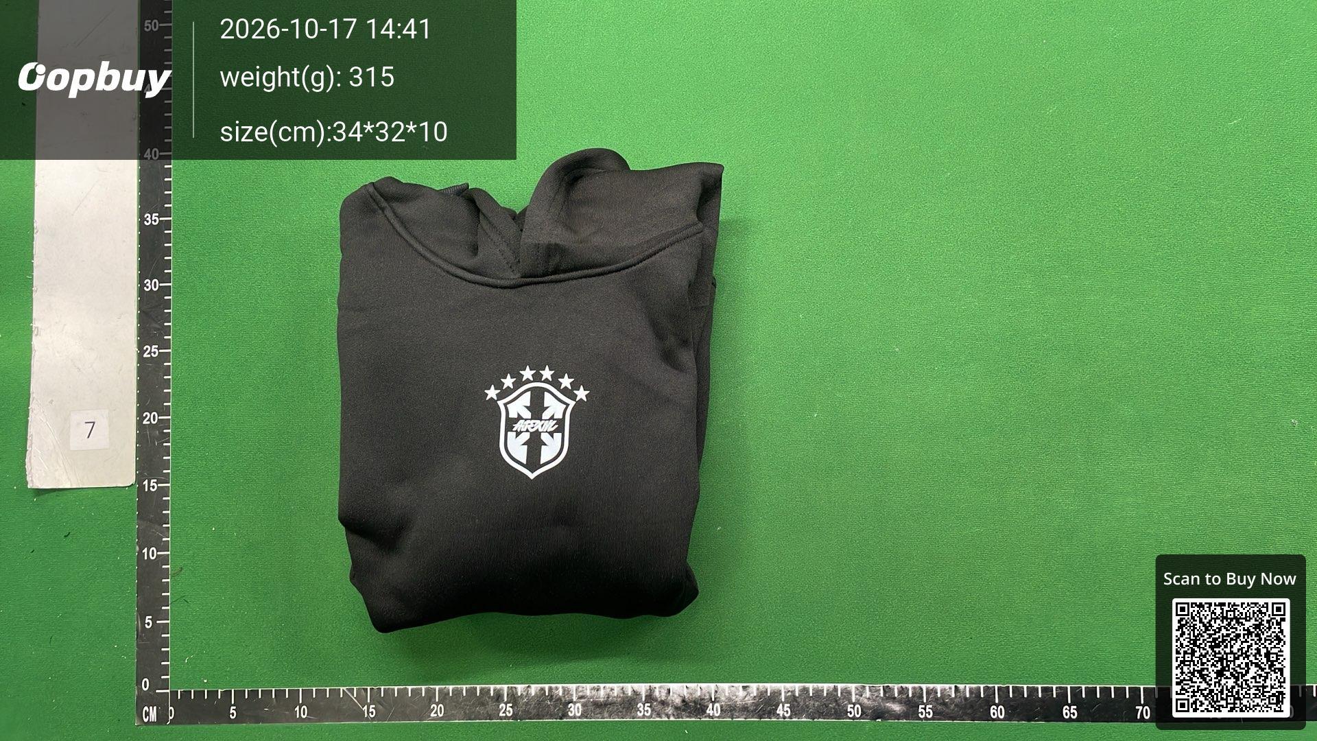 Foto QC 4 de Corteiz Brasil Hoodie Badge Heather Grey