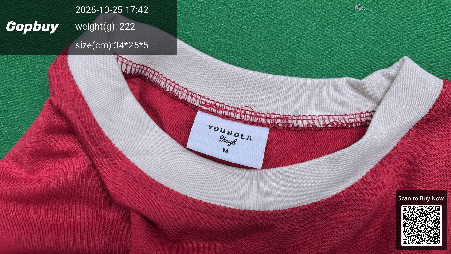 Foto QC 5 de YoungLA Gold's Gym T-shirt Joe Gold Graphic Burgundy