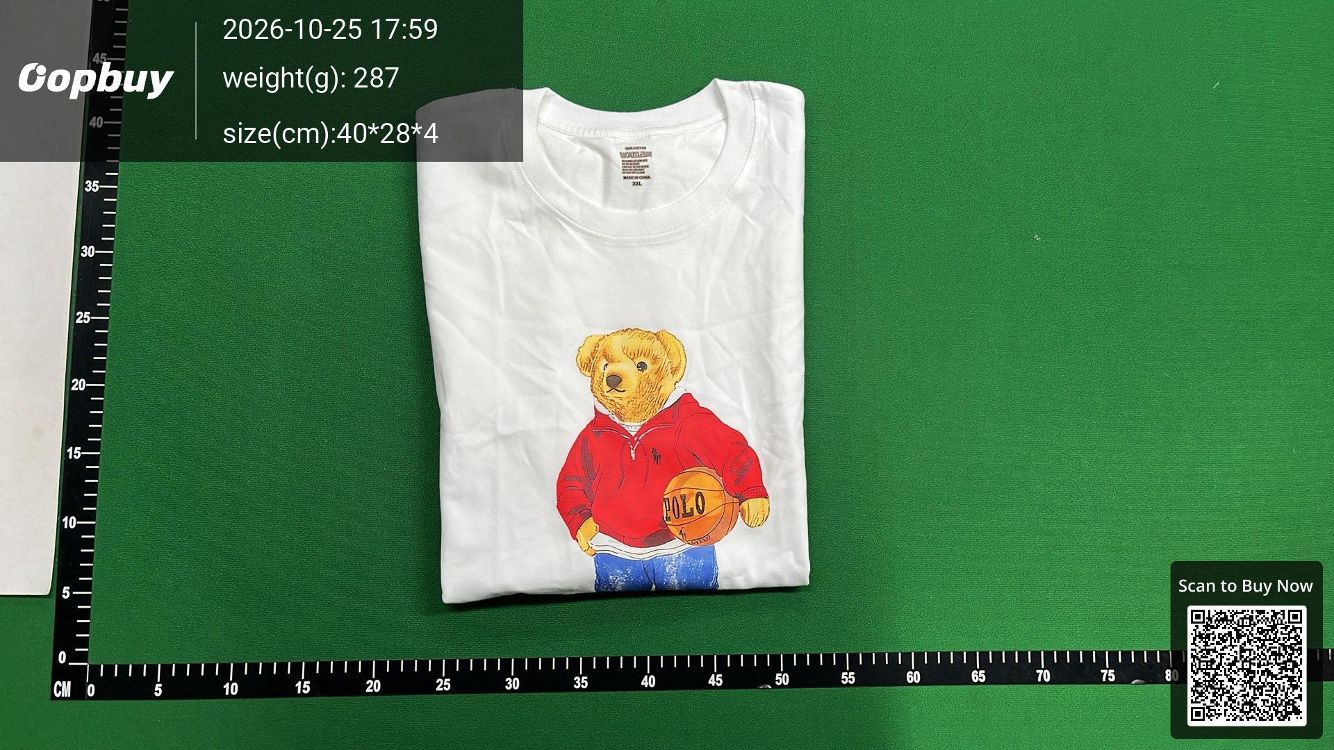 Foto QC 8 de Polo Ralph Lauren Polo Bear Paint Splatter T-Shirt Heather Grey
