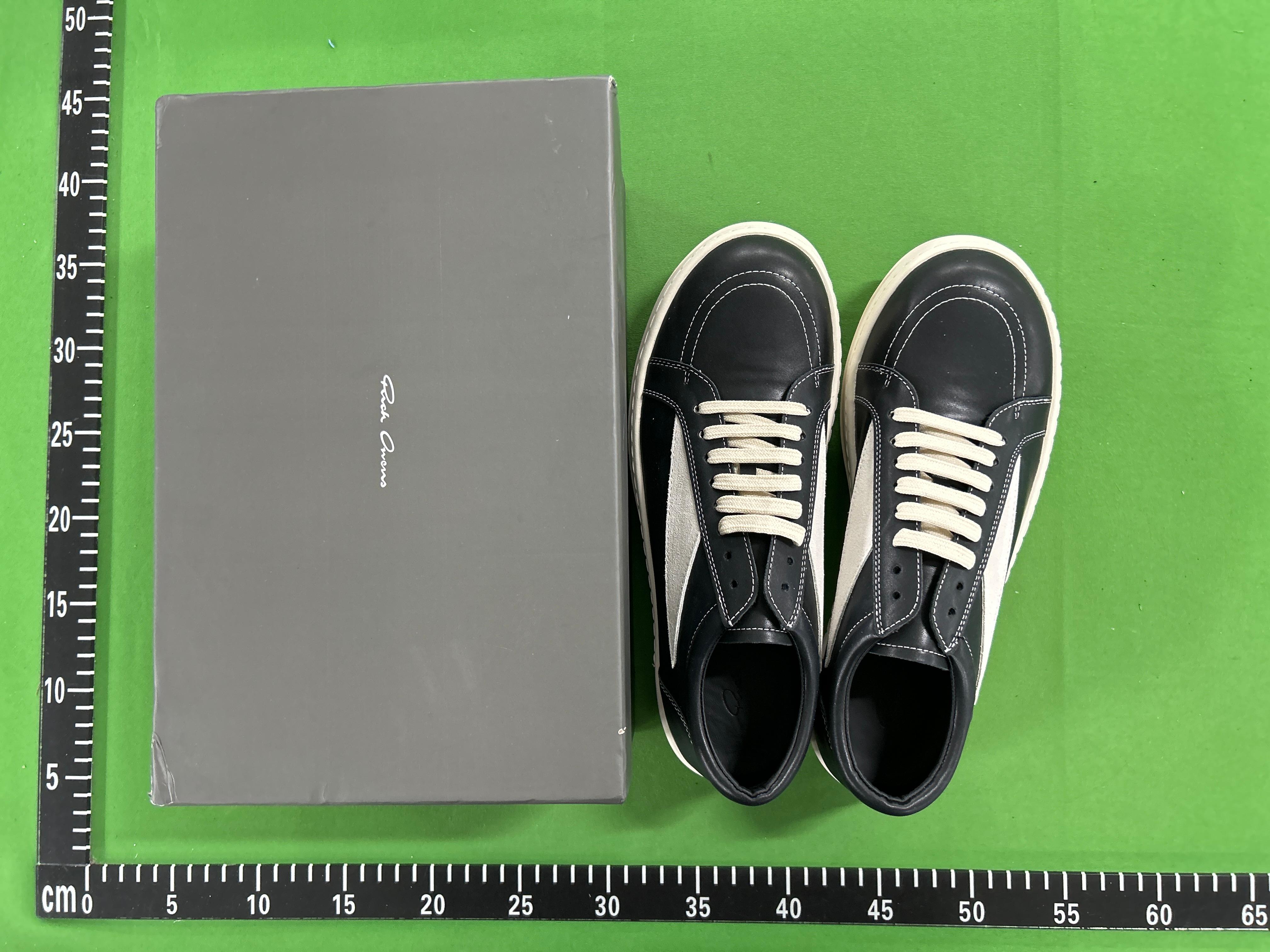 Foto QC 3 de Rick Owens Low Sneakers Leather Platform Black White