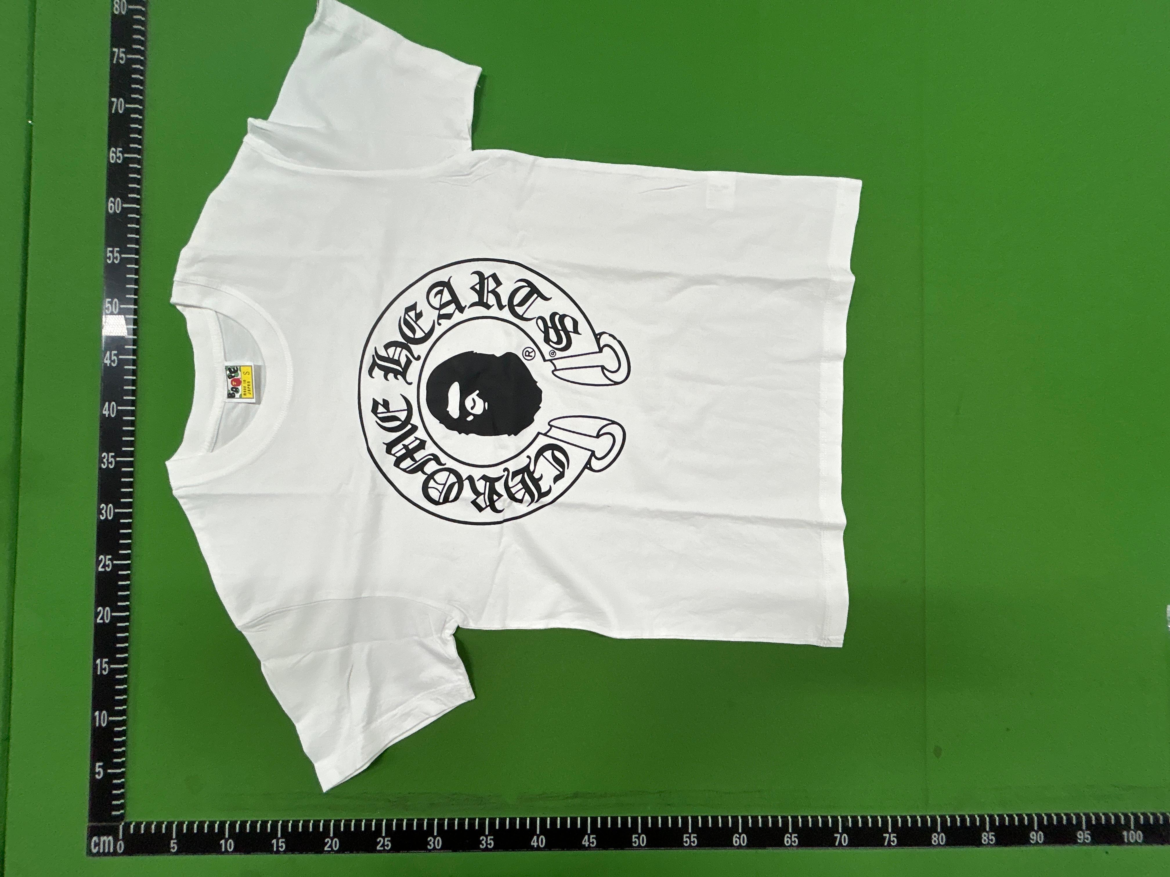 Foto QC 4 de BAPE T-shirt Plaid Ape Head College Logo Black