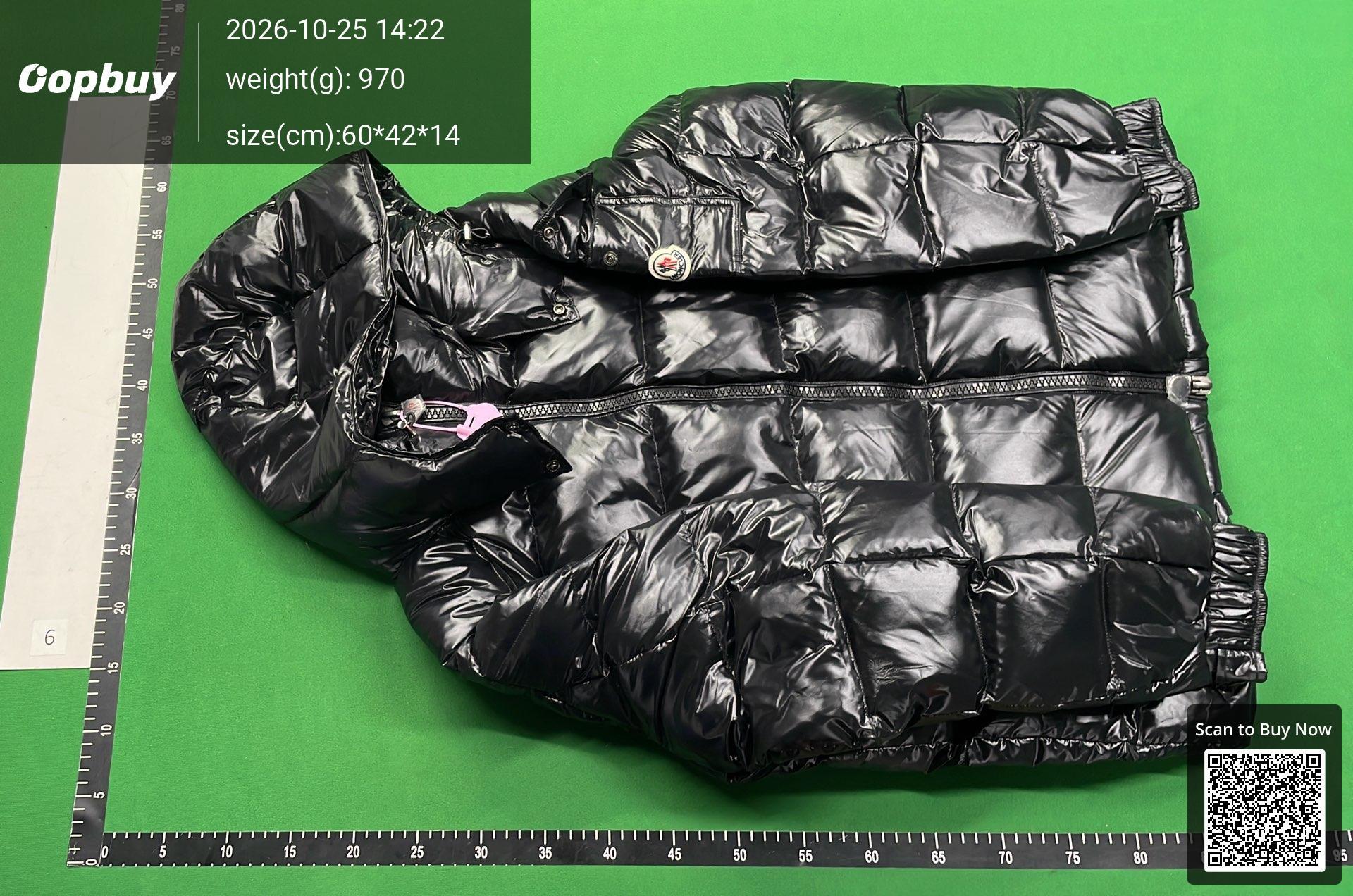 Foto QC 2 de Moncler Maya Down Puffer Jacket Hooded Grey