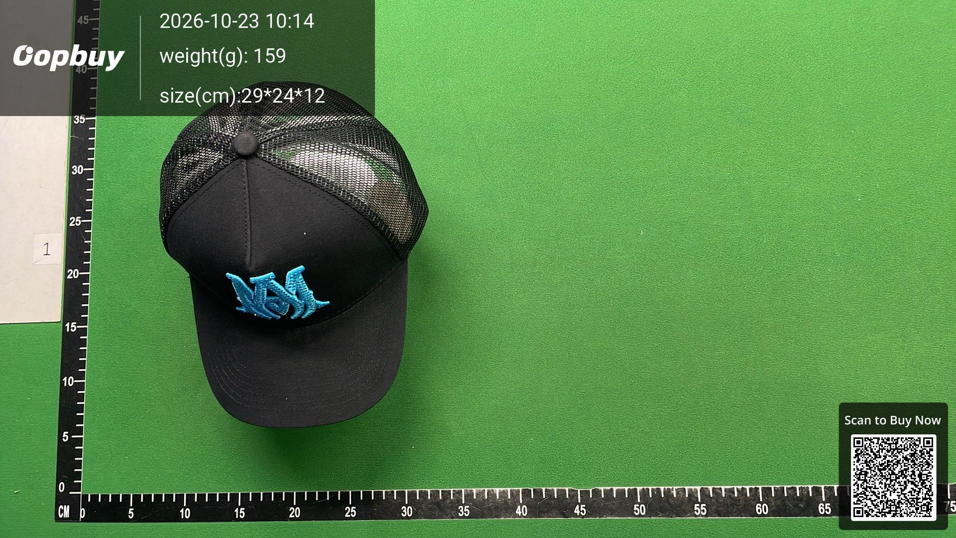 Foto QC 1 de Amiri Arts District Trucker Cap Black