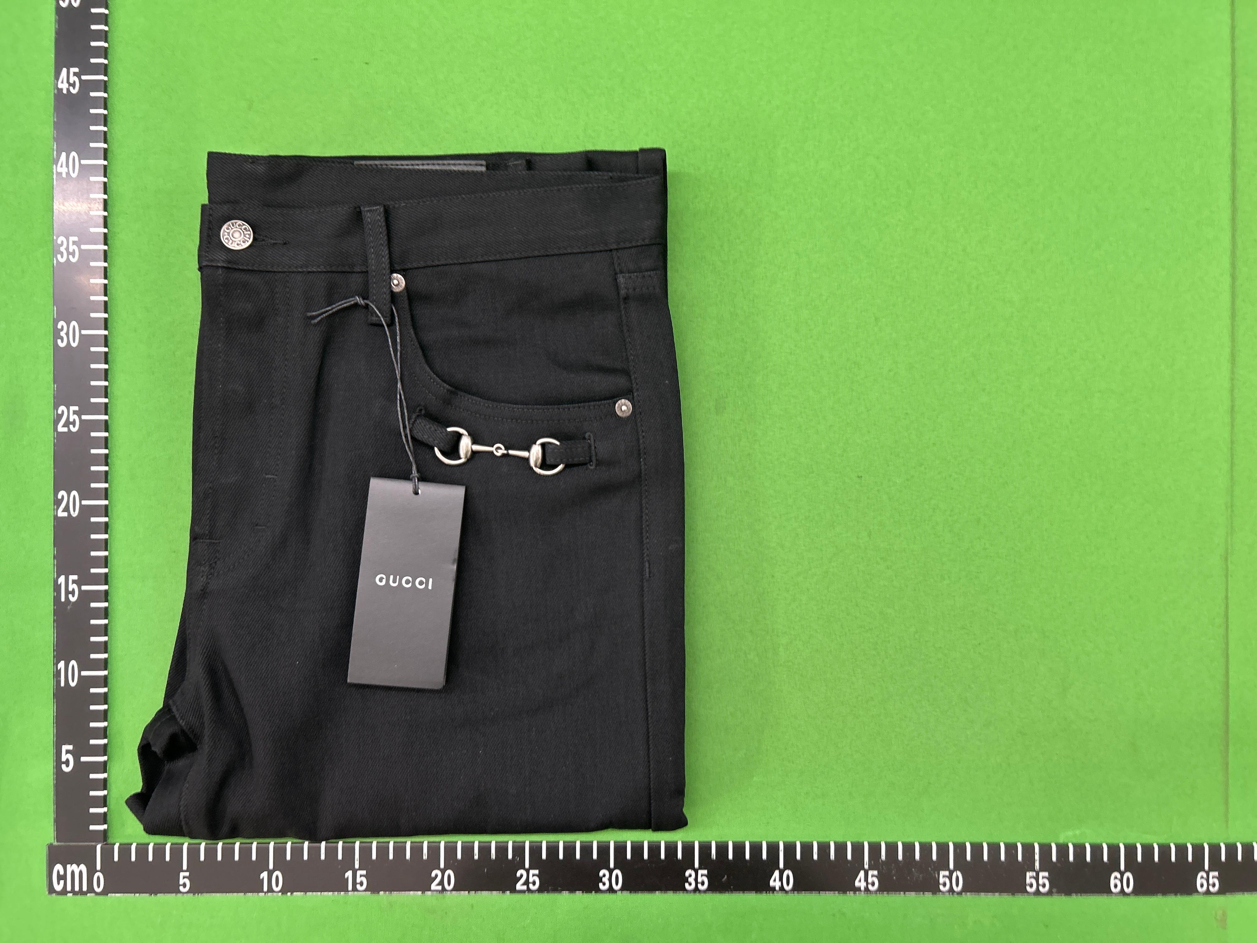 Foto QC 5 de Gucci Horsebit Wide-Leg Jeans Dark Grey
