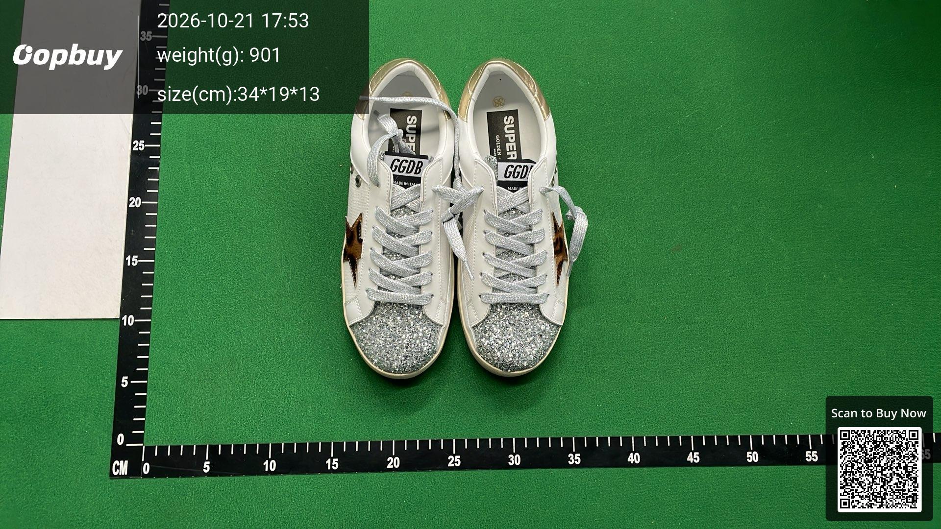 Foto QC 6 de Golden Goose Super-Star Leather Sneakers Distressed White Black