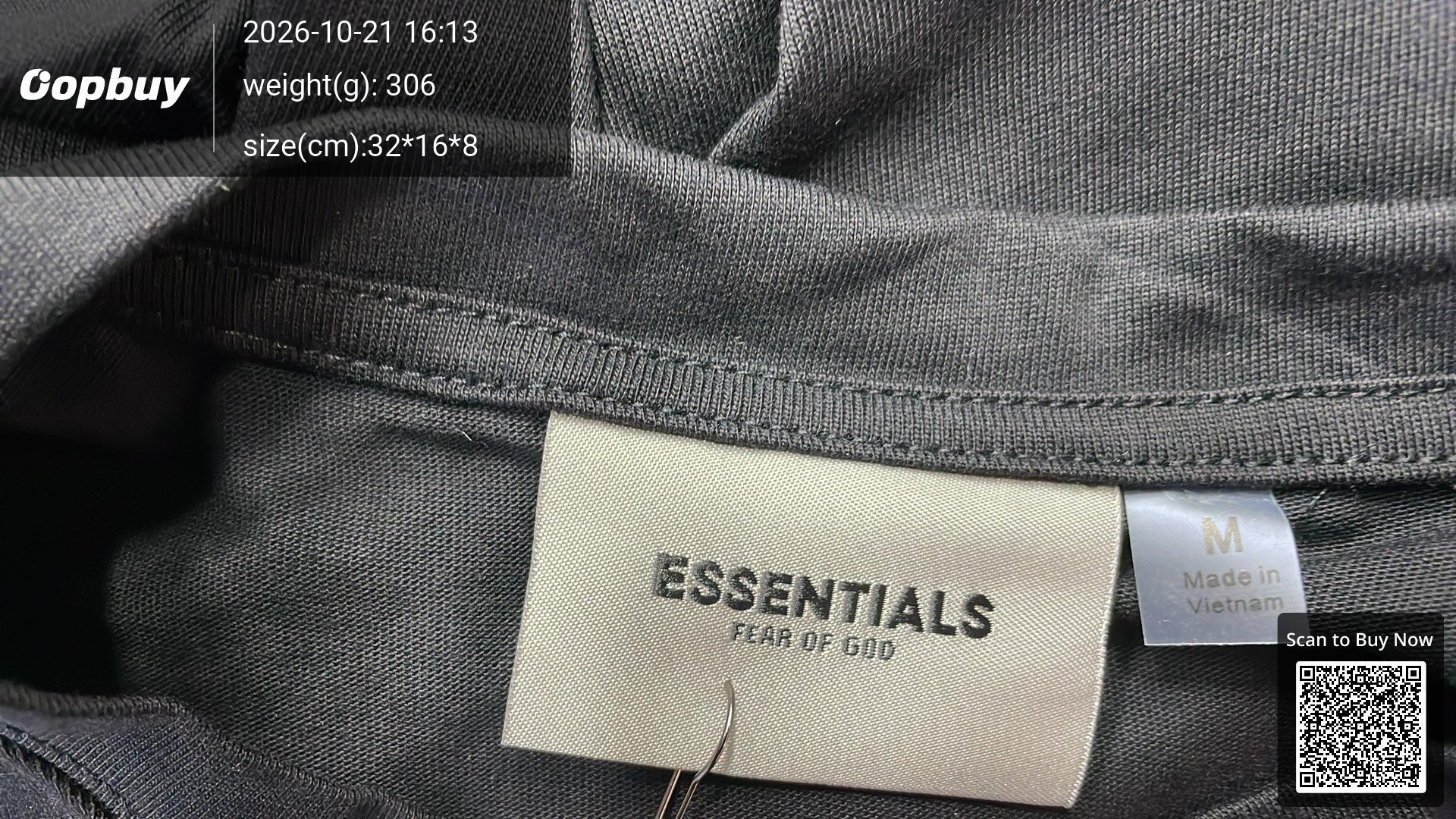 Foto QC 5 de Fear of God Essentials Sweat Shorts Red