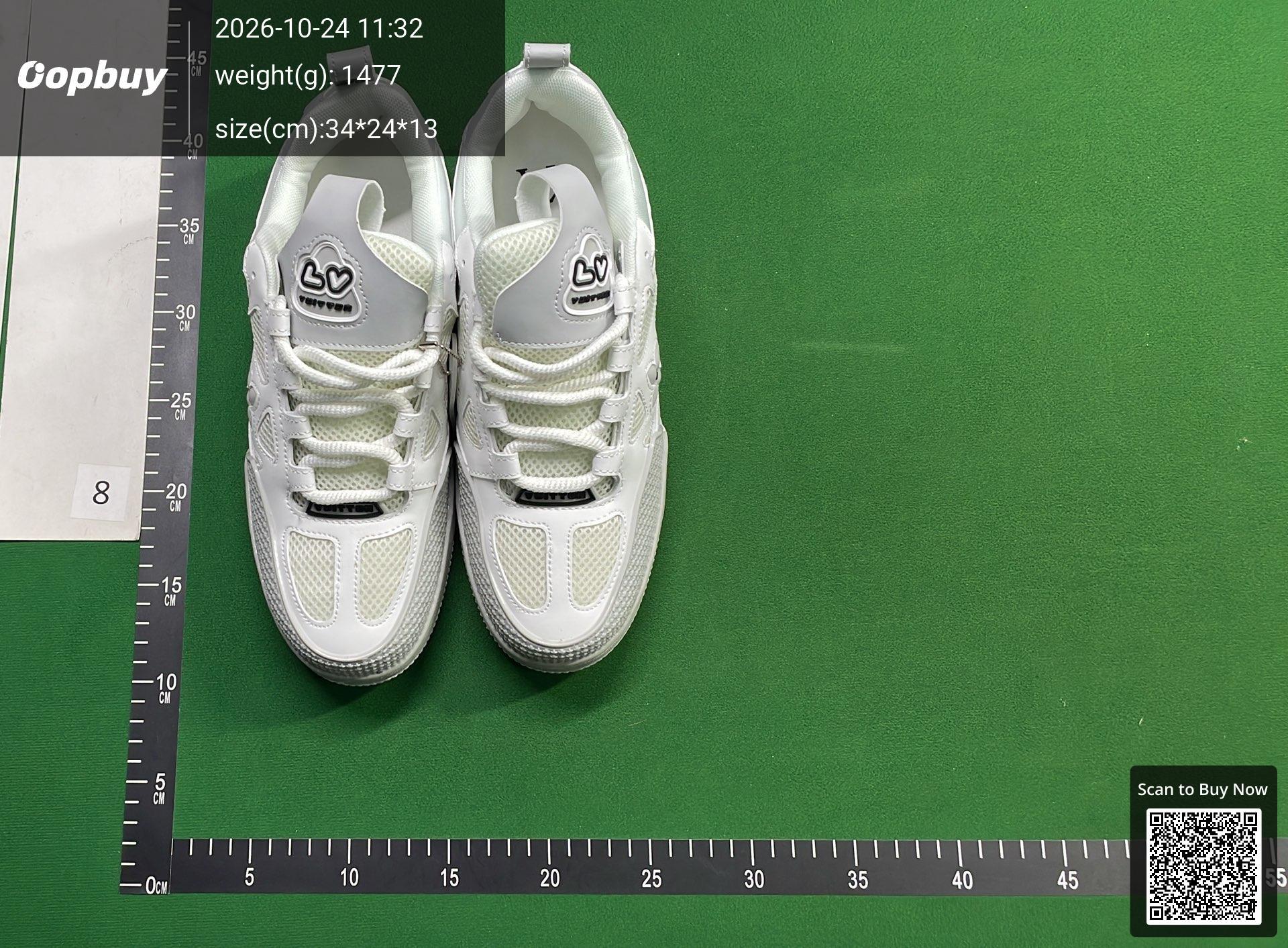 Foto QC 6 de Louis Vuitton Skate Low White Grey