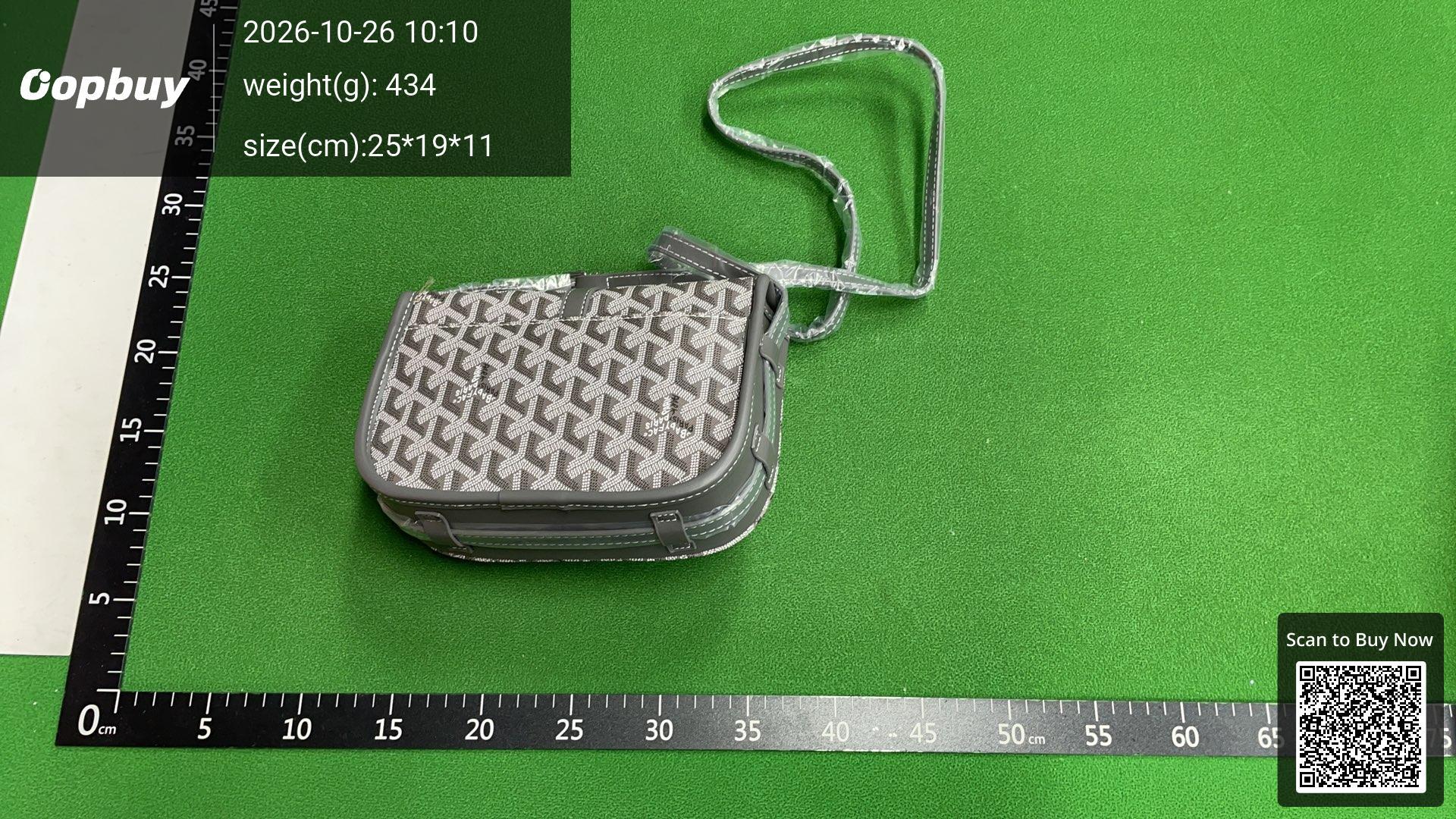 Foto QC 4 de Goyard Flap Crossbody Bag Brown Goyardine Canvas