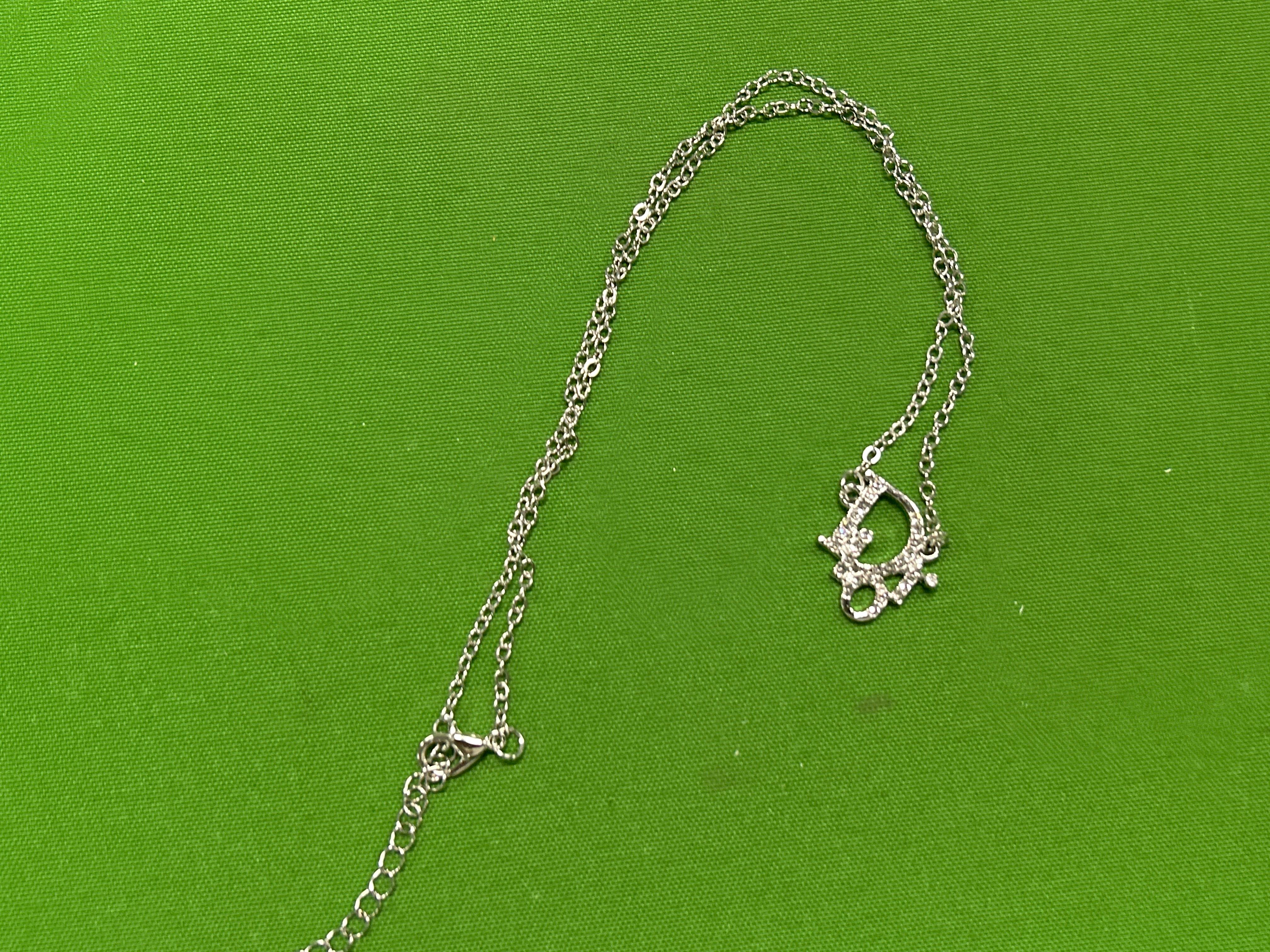 Foto QC 5 de Dior Necklace Metal Crystals Silver
