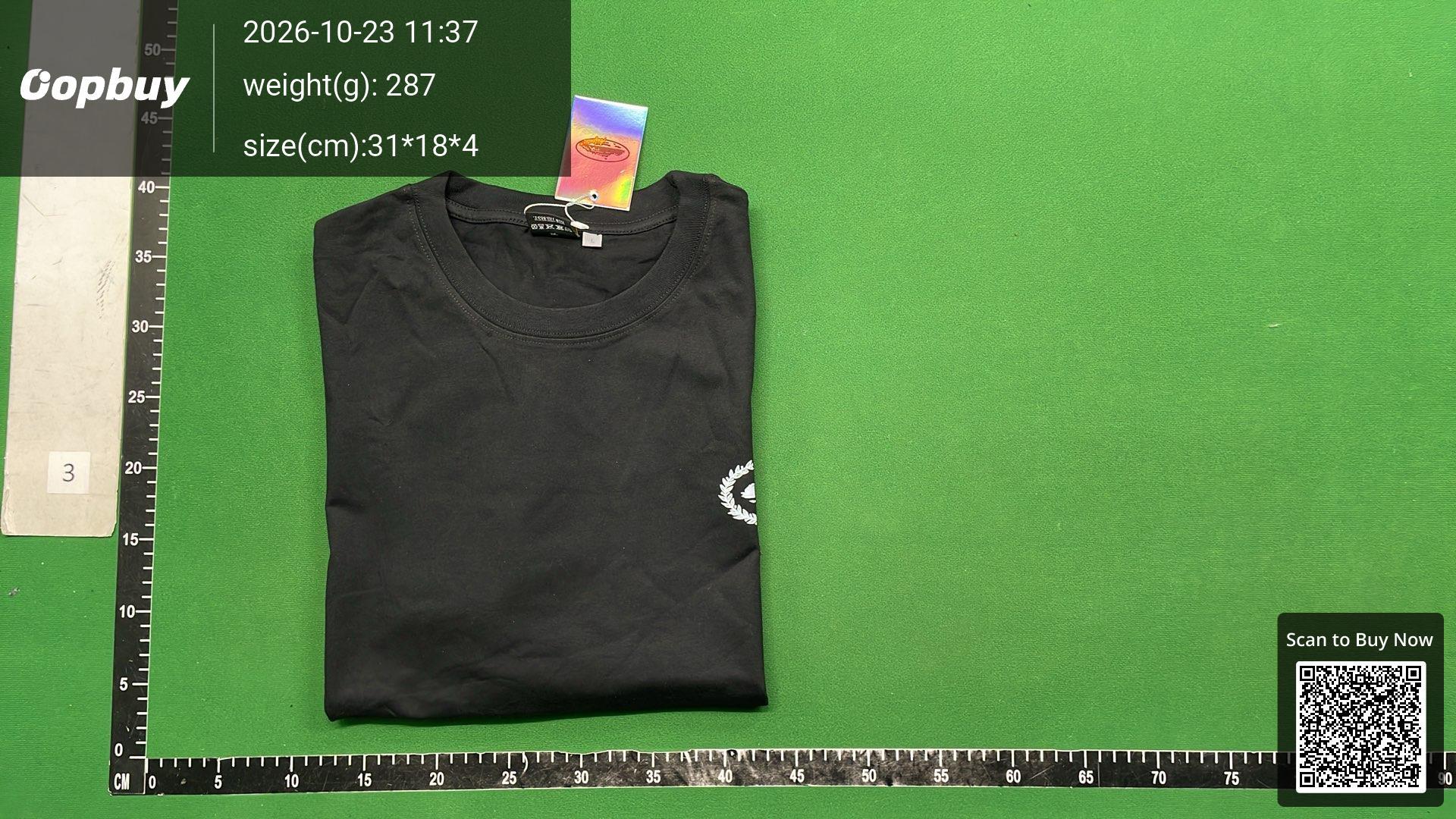Foto QC 8 de Corteiz T-shirt Script Logo Black