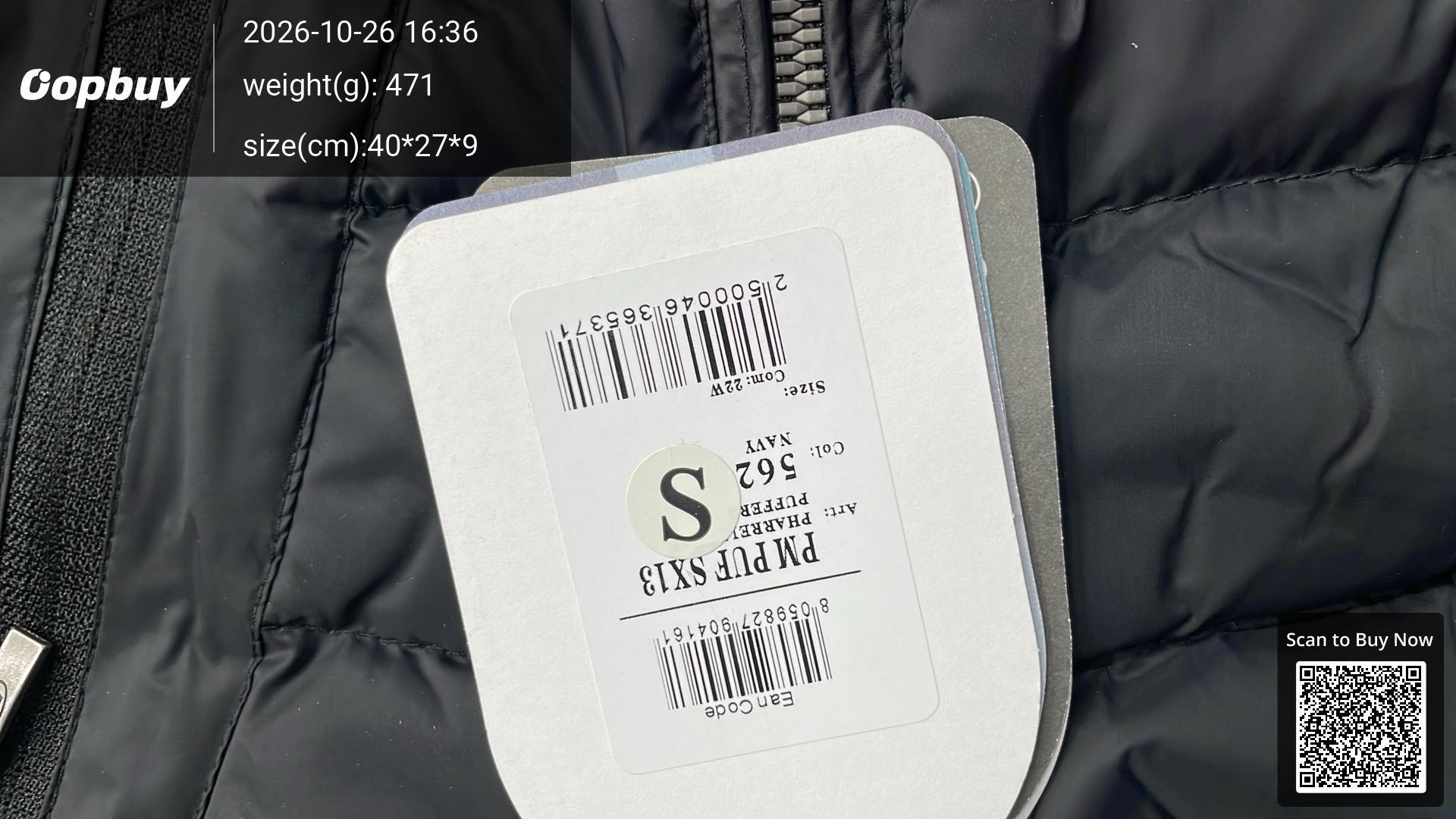 Foto QC 7 de Parajumpers Down Jacket Quilted Hooded Navy