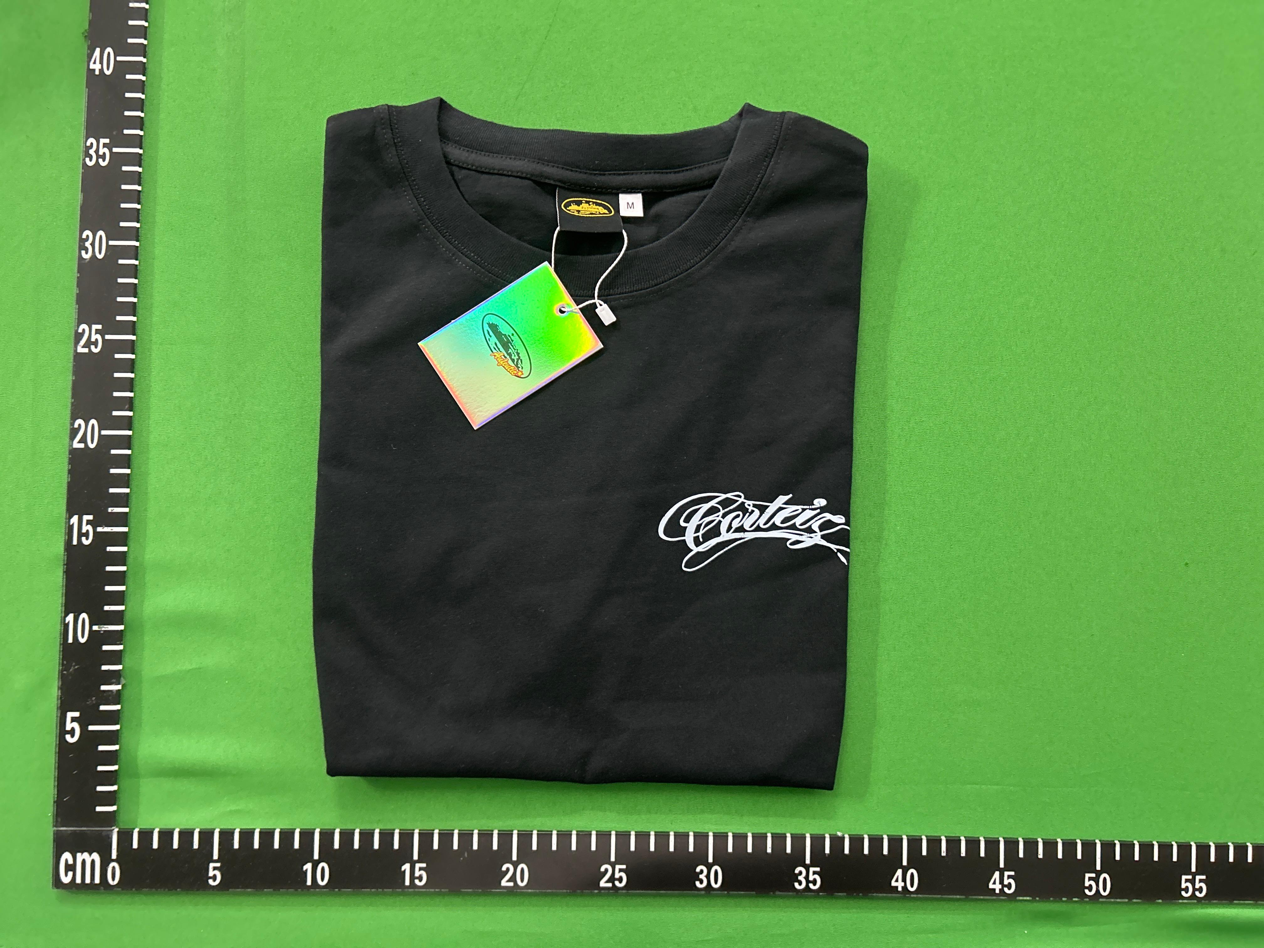 Foto QC 1 de Corteiz T-shirt Script Logo Black
