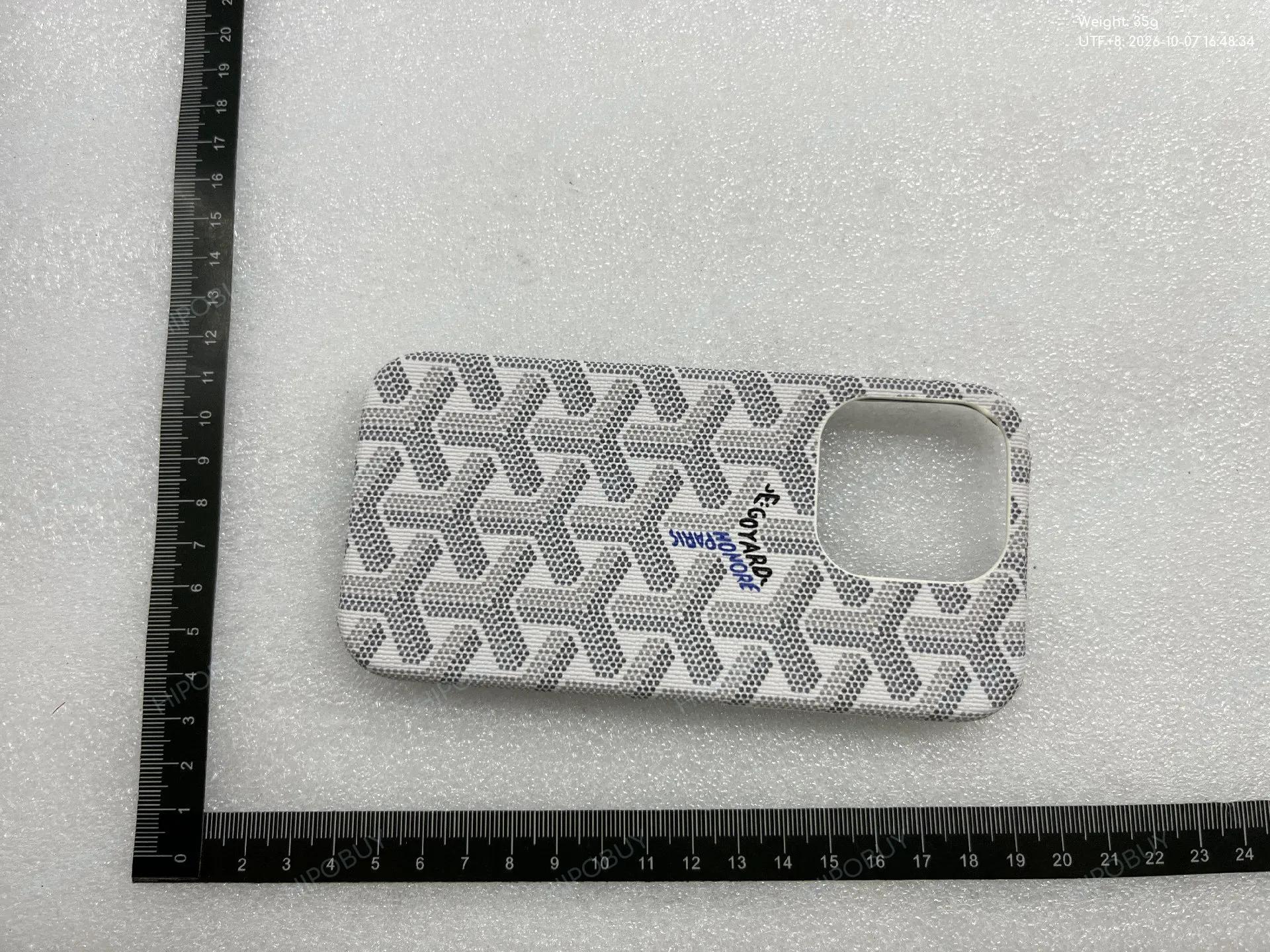 Foto QC 4 de Goyard Leather Case for iPhone X Yellow