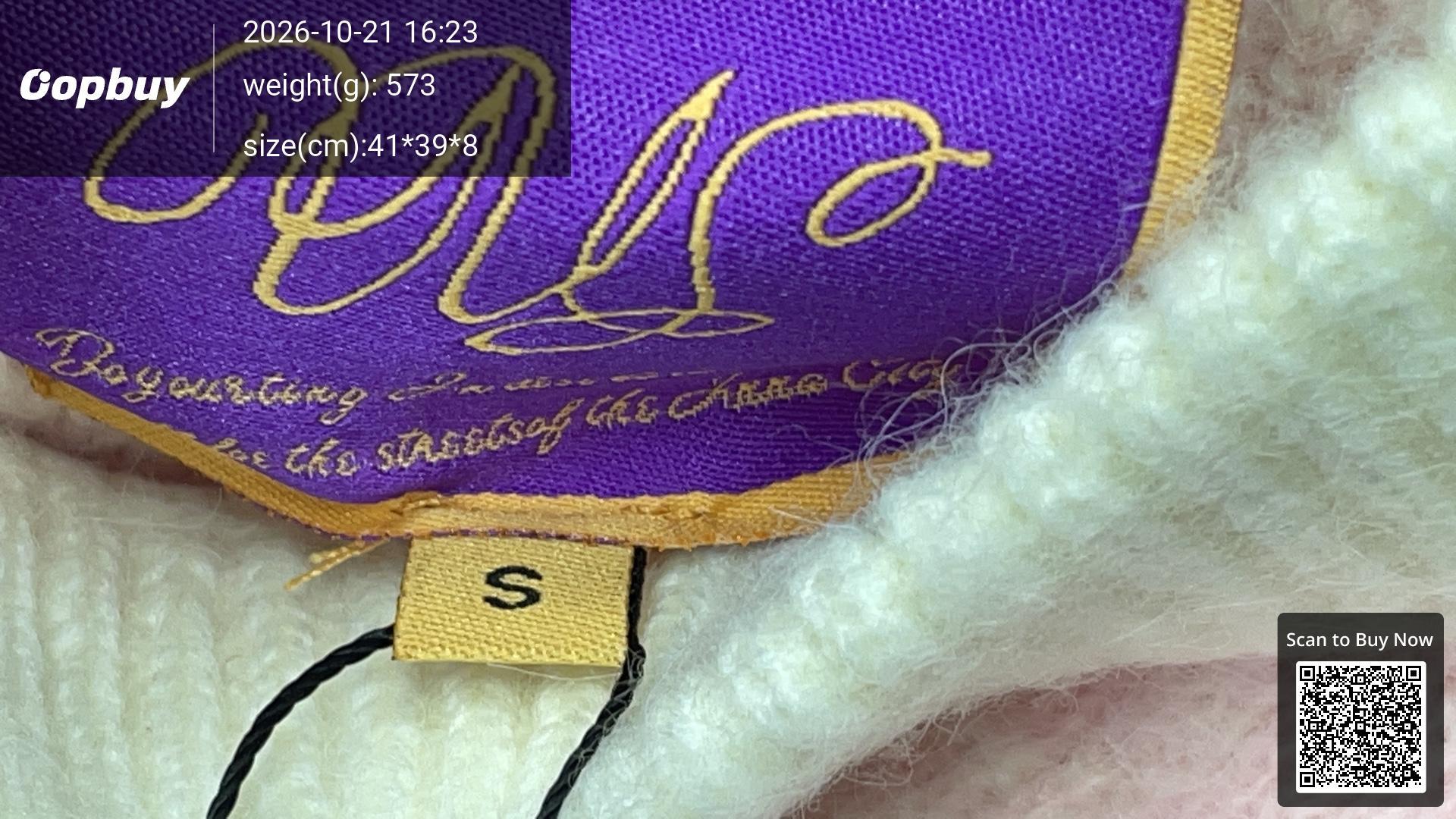 Foto QC 1 de Corteiz Crewneck Sweater Large Logo Cream