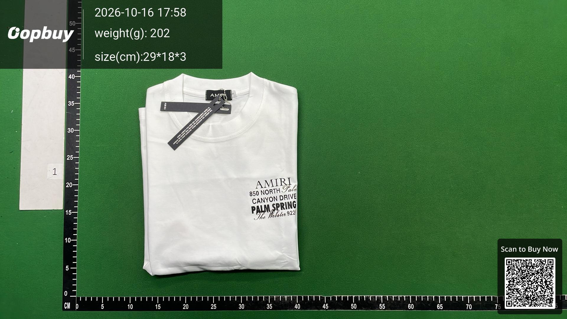Foto QC 4 de AMIRI The Webster T-shirt Palm Springs Bones Black