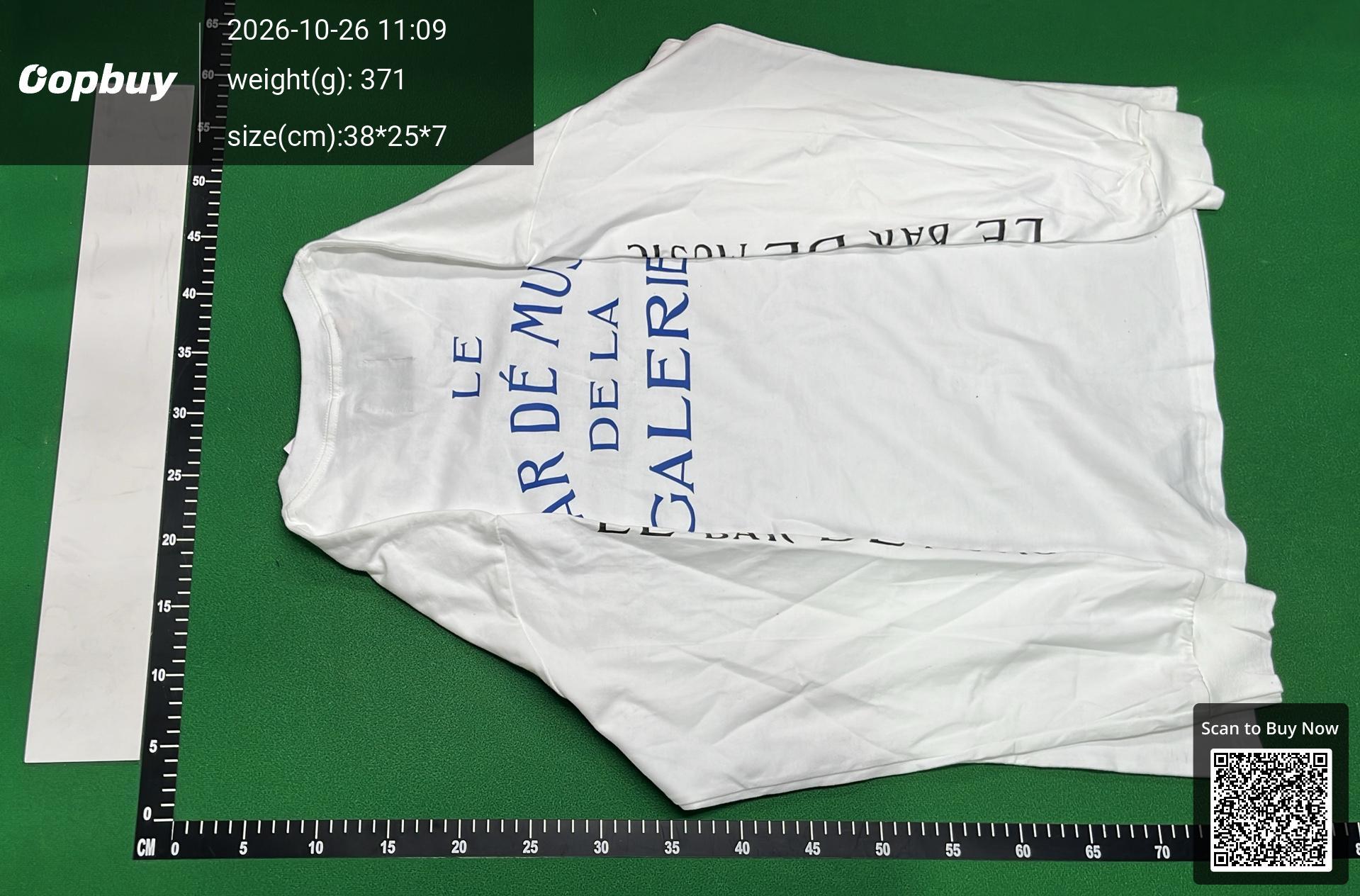 Foto QC 6 de Gallery Dept. T-shirt Long-Sleeve Hollywood Logo Cream
