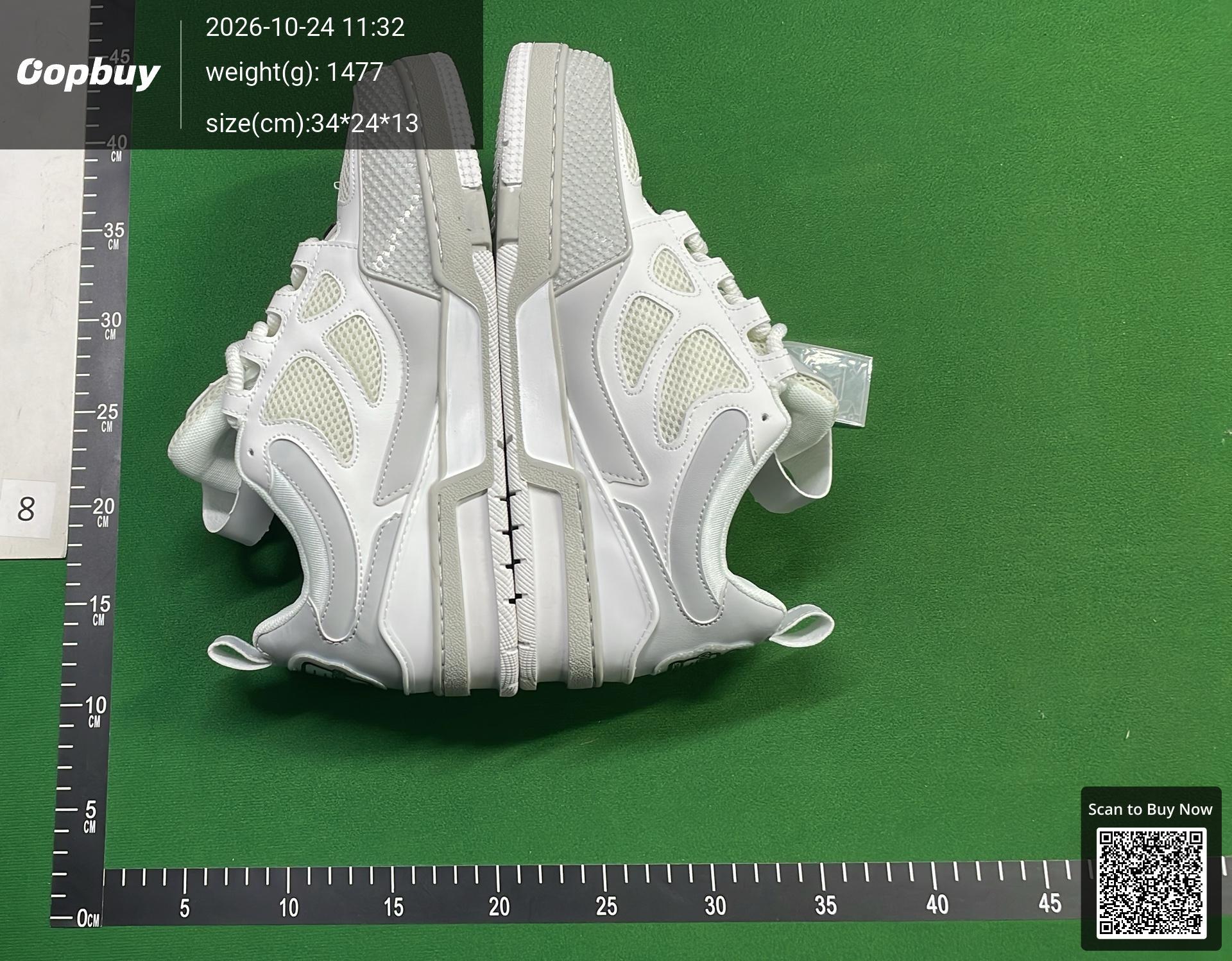 Foto QC 4 de Louis Vuitton Skate Low White Grey