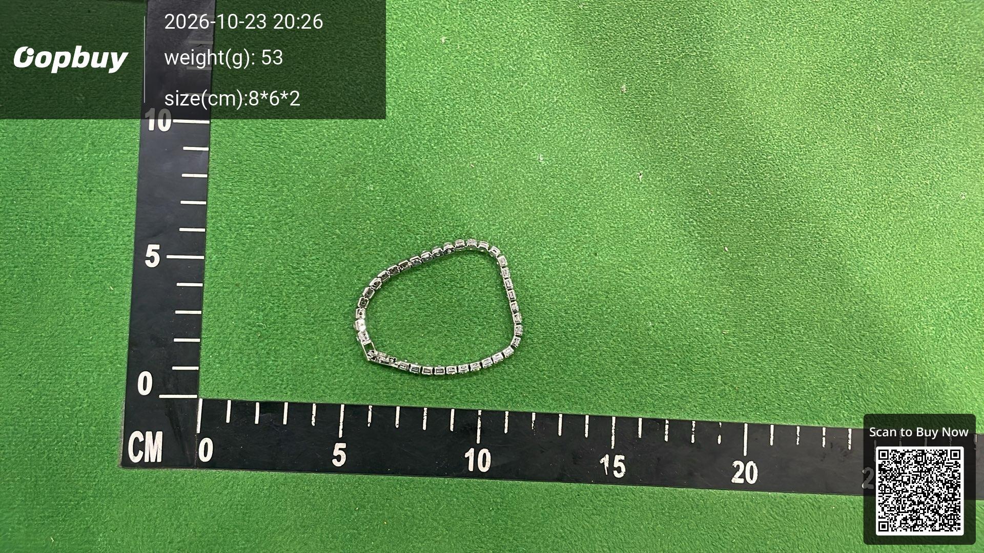 Foto QC 7 de Unbranded Tennis Bracelet Metal Zirconia Black