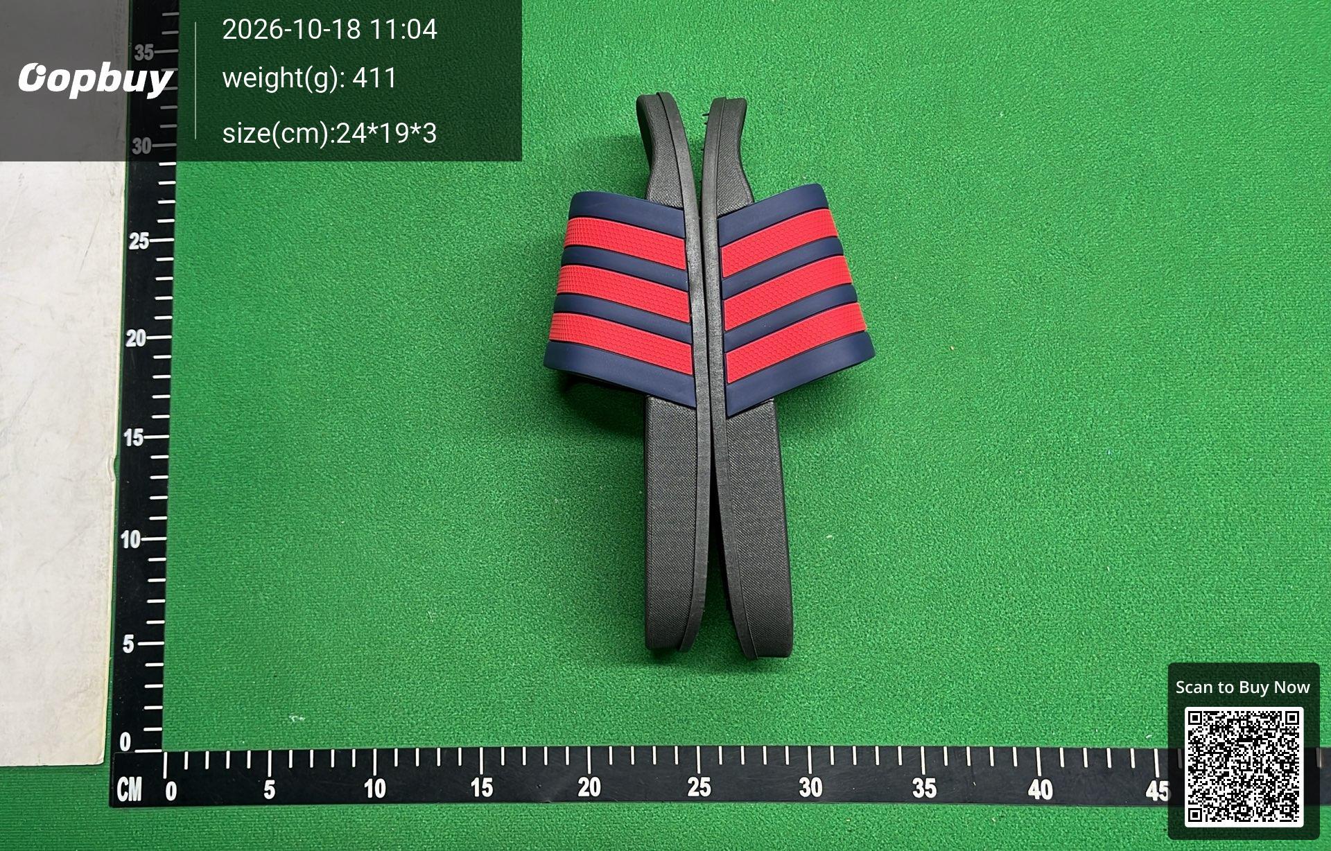 Foto QC 4 de Other Three Stripes Slides PVC Black Yellow 2026