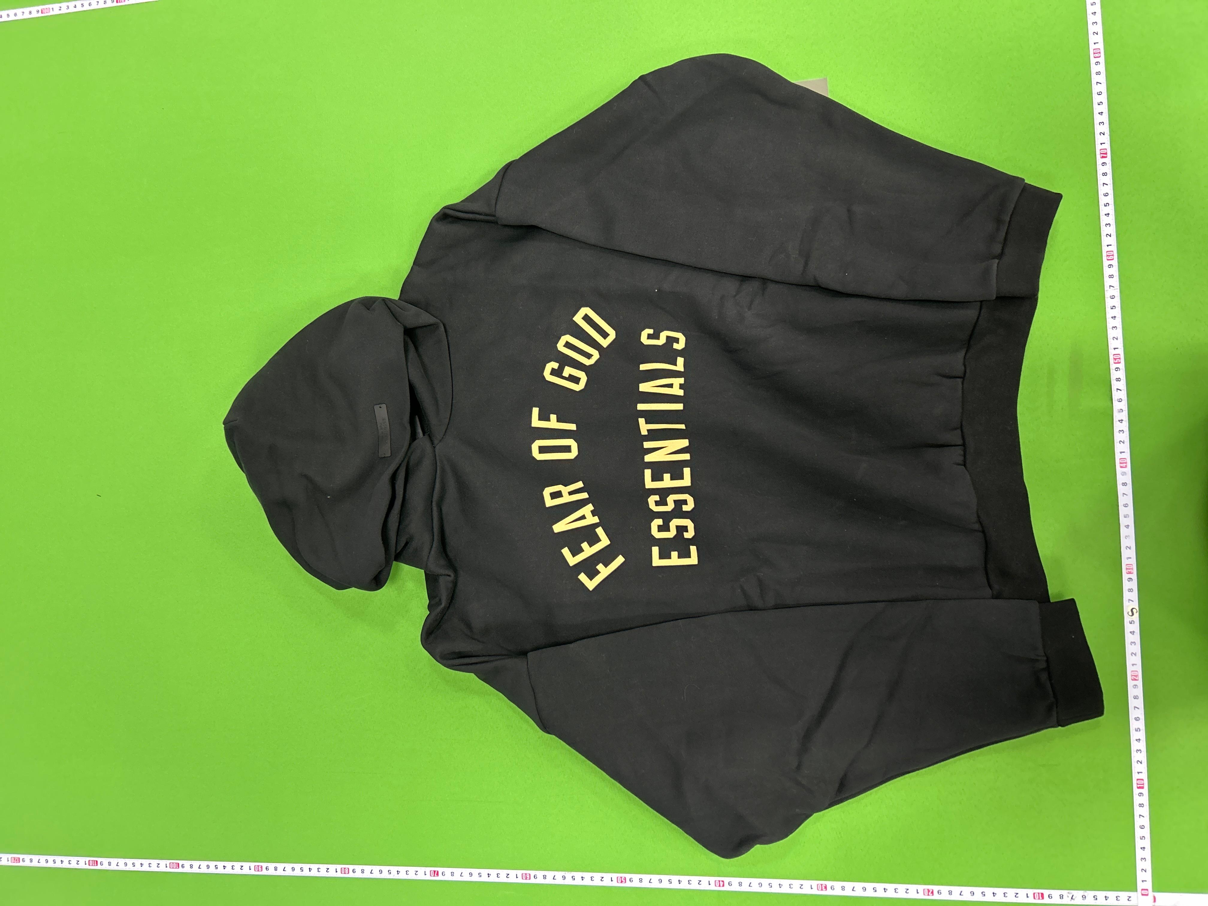 Foto QC 3 de Fear of God Essentials Sweater Flocked Logo Fleece Hoodie Light Heather Grey