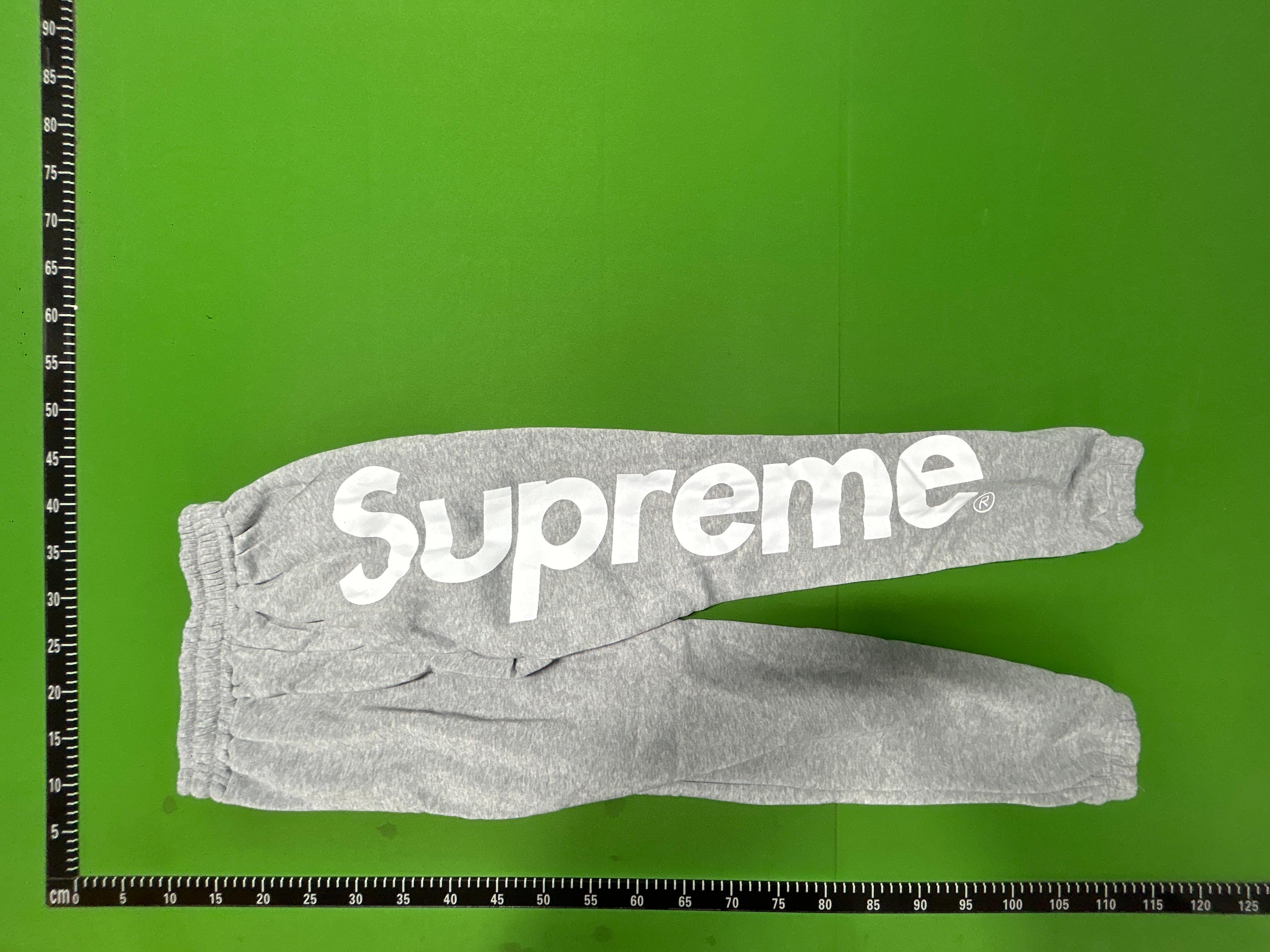 Foto QC 7 de Supreme Sweatpants Big Logo Heather Grey
