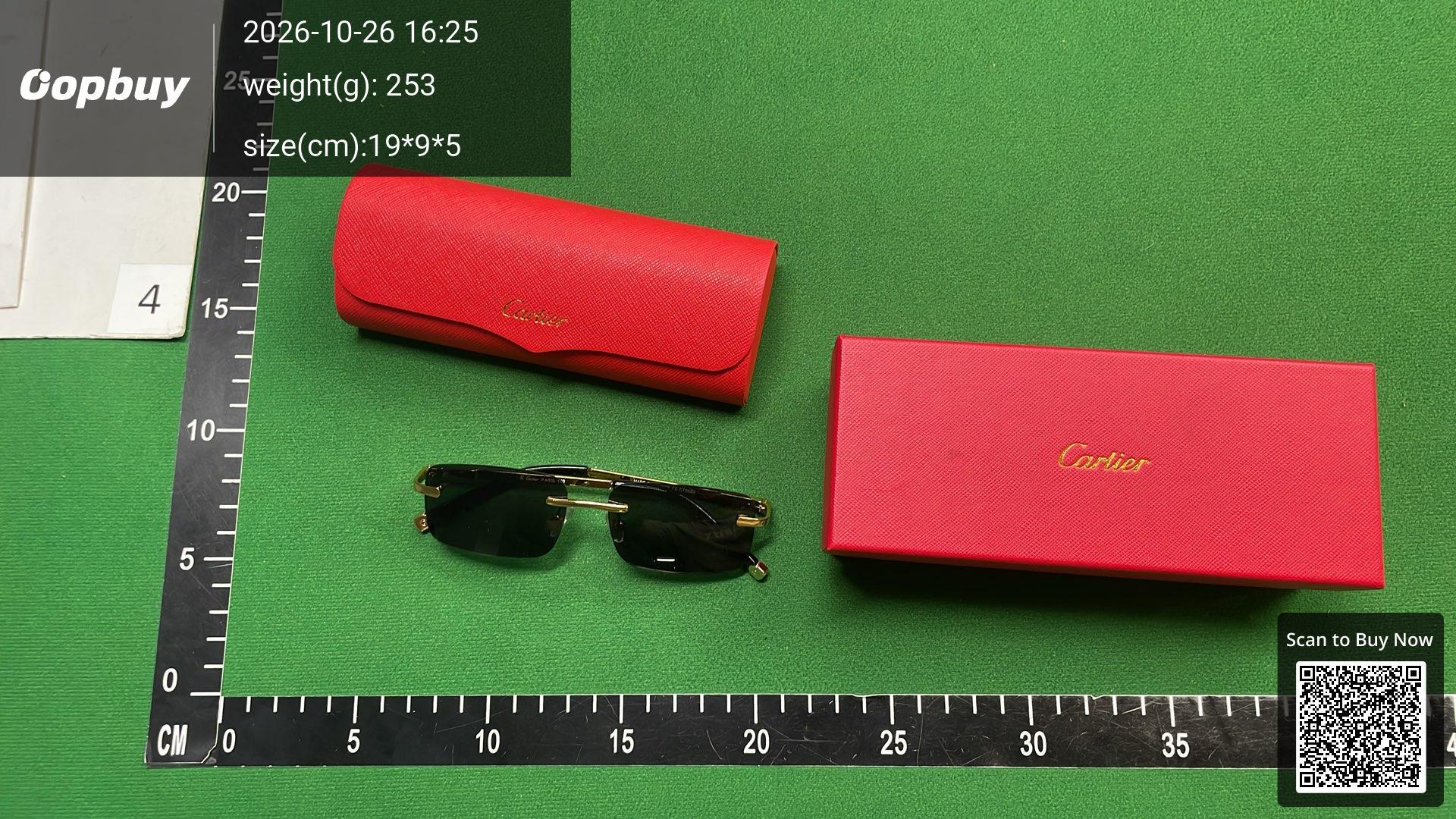 Foto QC 3 de Cartier C Décor Rectangle-Frame Metal Eyeglasses Silver Black Clear (CT0287O)