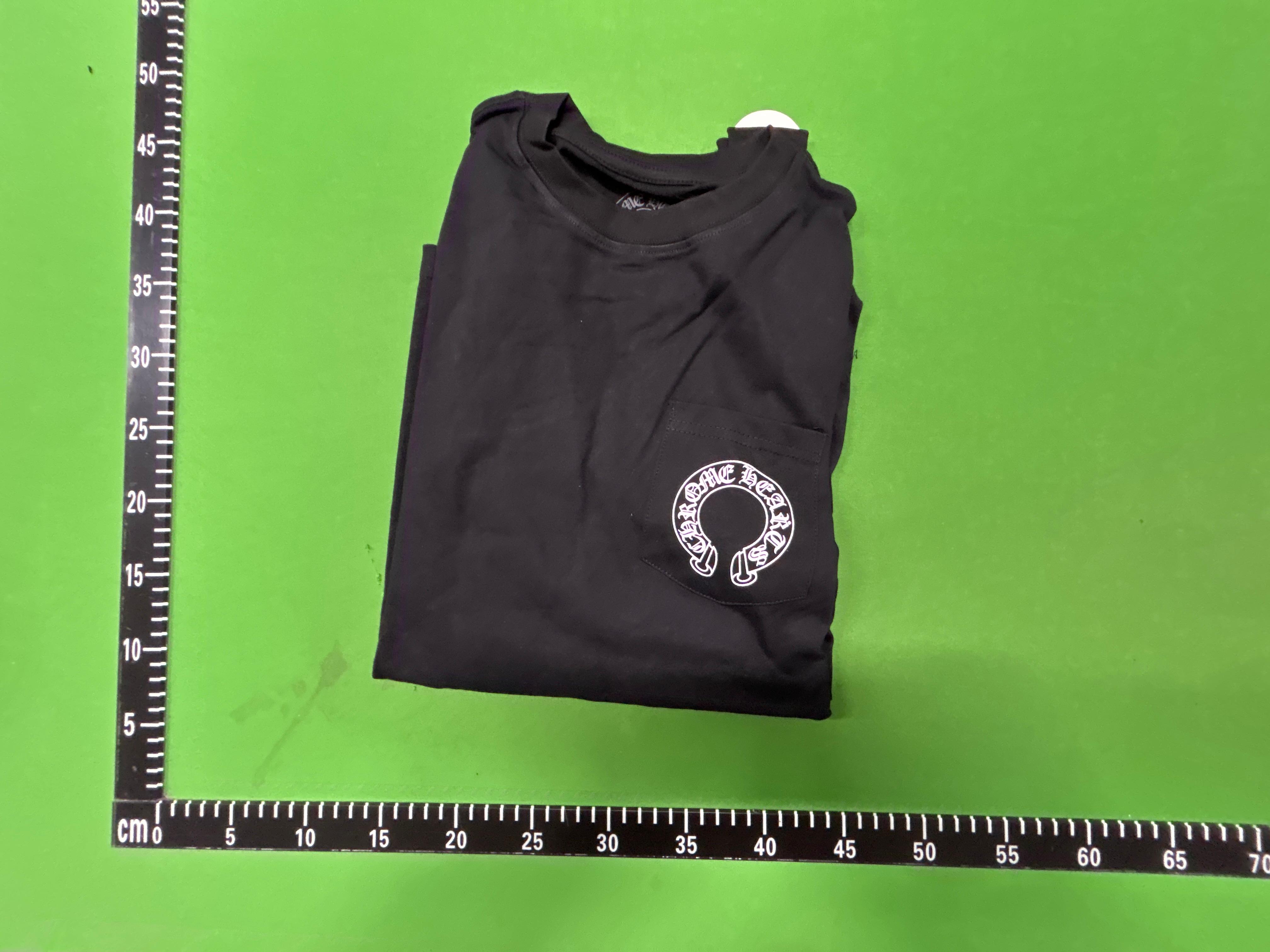 Foto QC 2 de Chrome Hearts T-shirt Horseshoe Logo Raglan Long-Sleeve White/Black