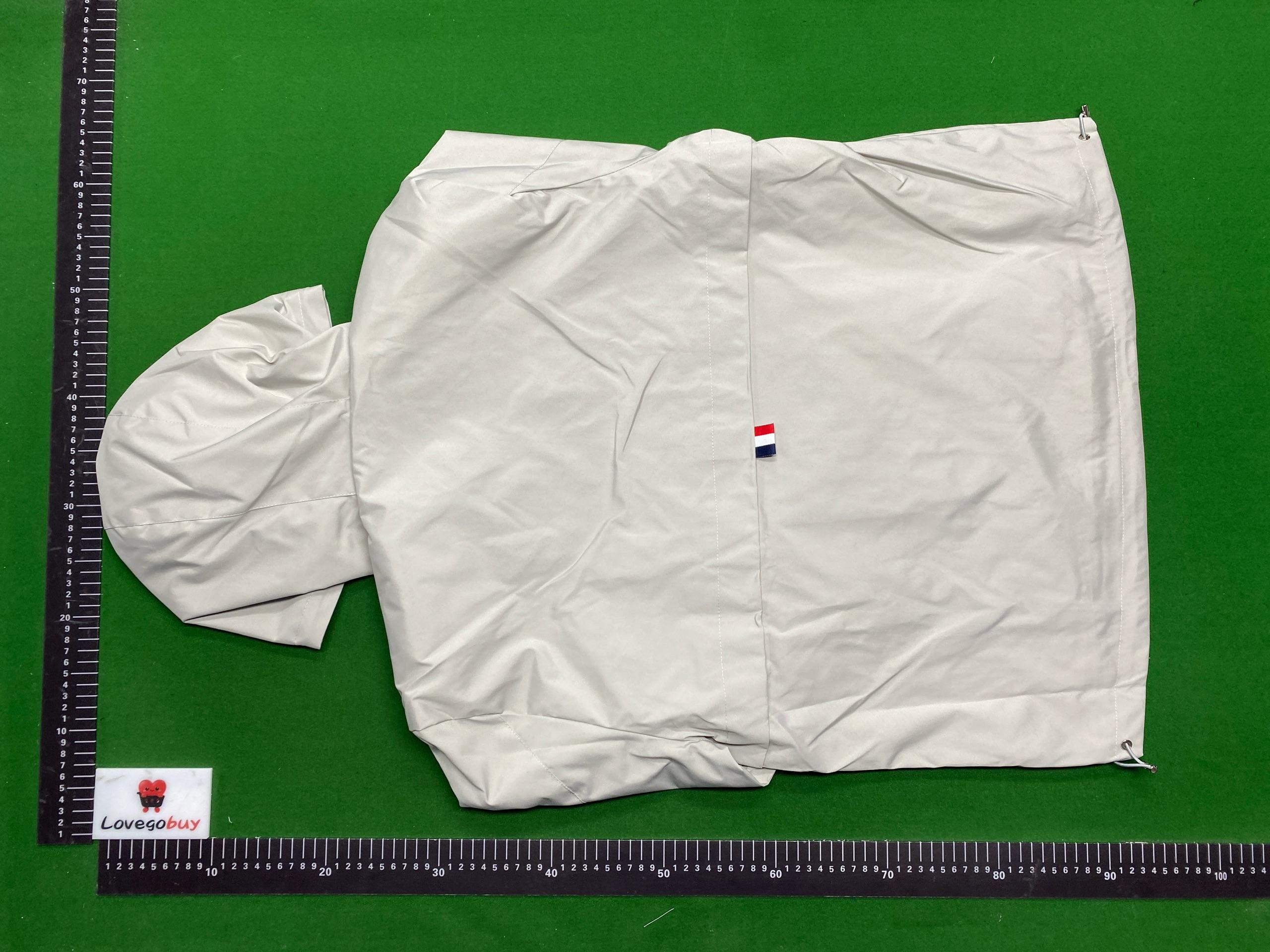 Foto QC 1 de Moncler Windbreaker Jacket Letter Print Hooded Black