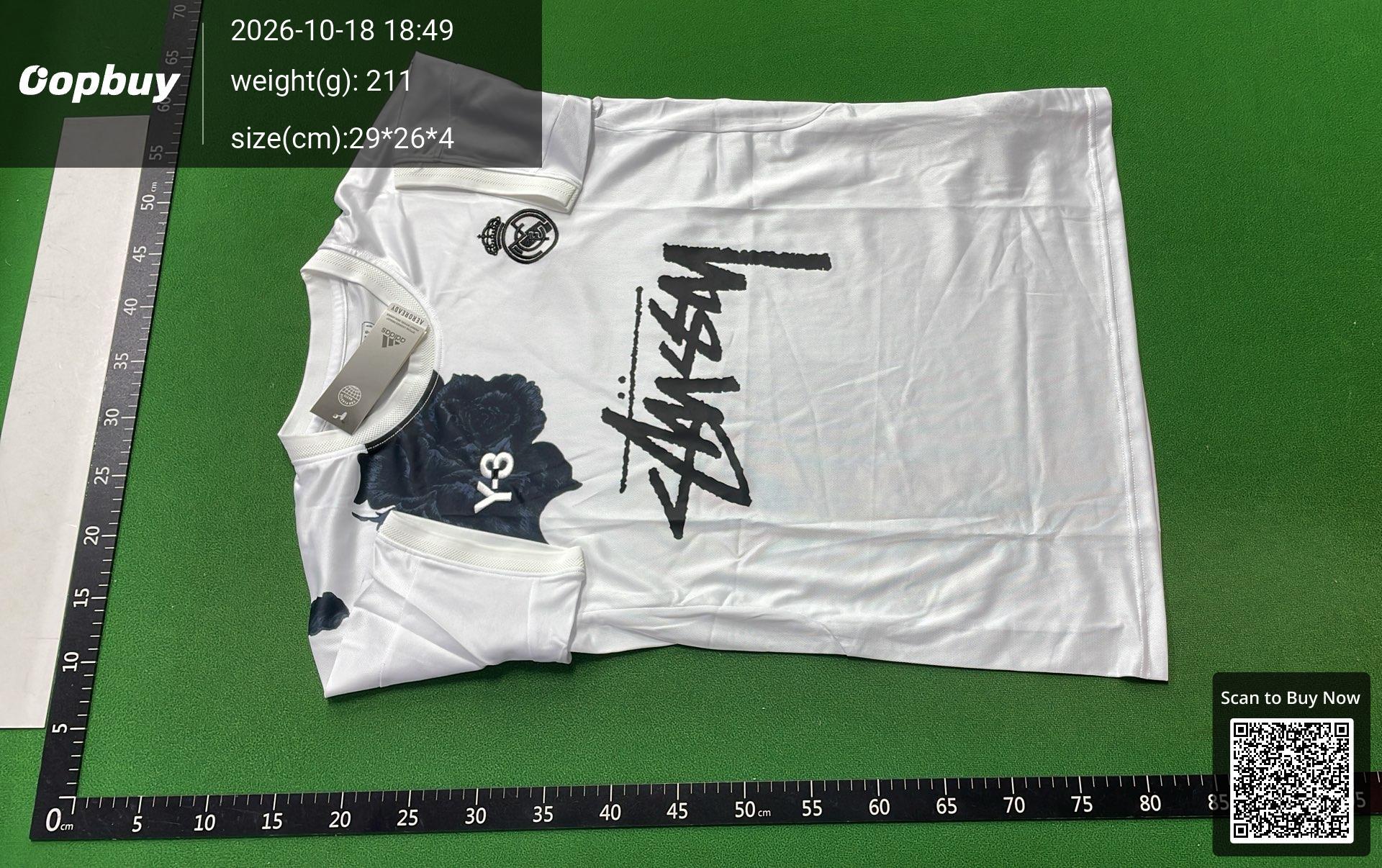 Foto QC 6 de Stussy x Nike x Brazil Home Palm Tree Print Jersey White
