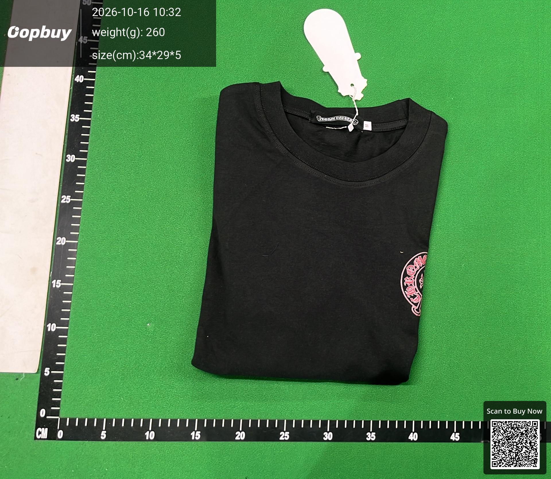 Foto QC 4 de Chrome Hearts T-shirt Horseshoe Logo Black