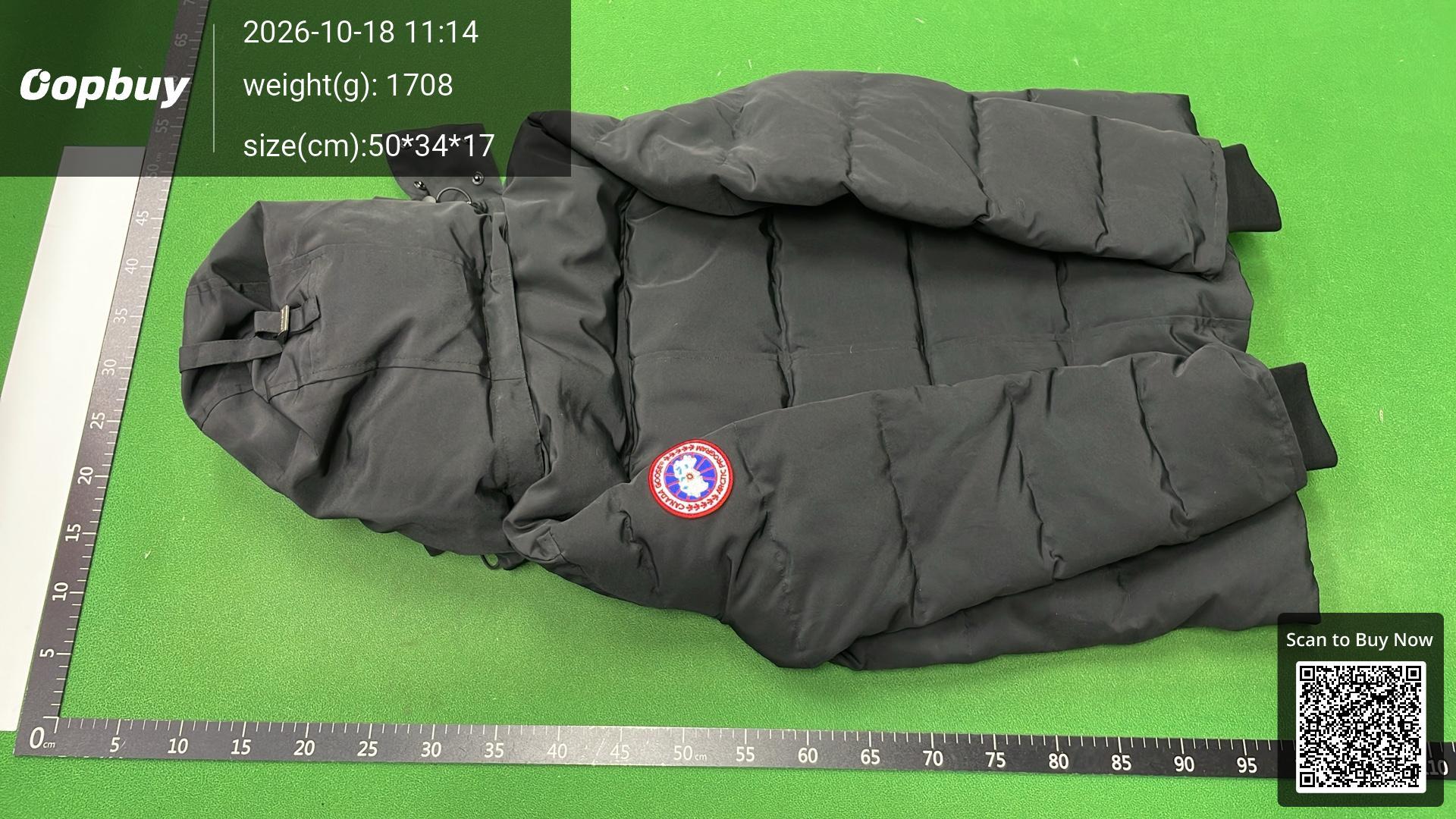 Foto QC 1 de Canada Goose Wyndham Down Jacket Fur Trim Grey