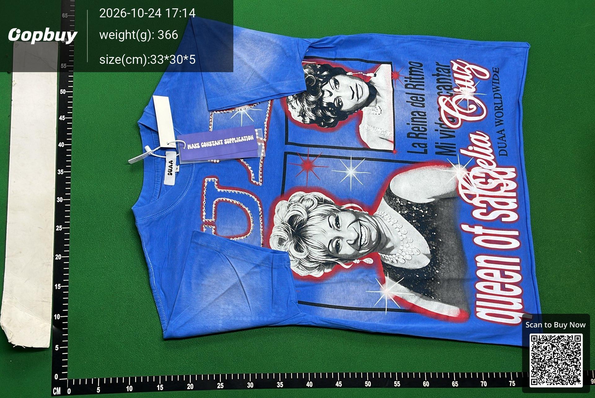 Foto QC 2 de DUAA T-shirt 8-Ball Cards Rhinestone Washed Black