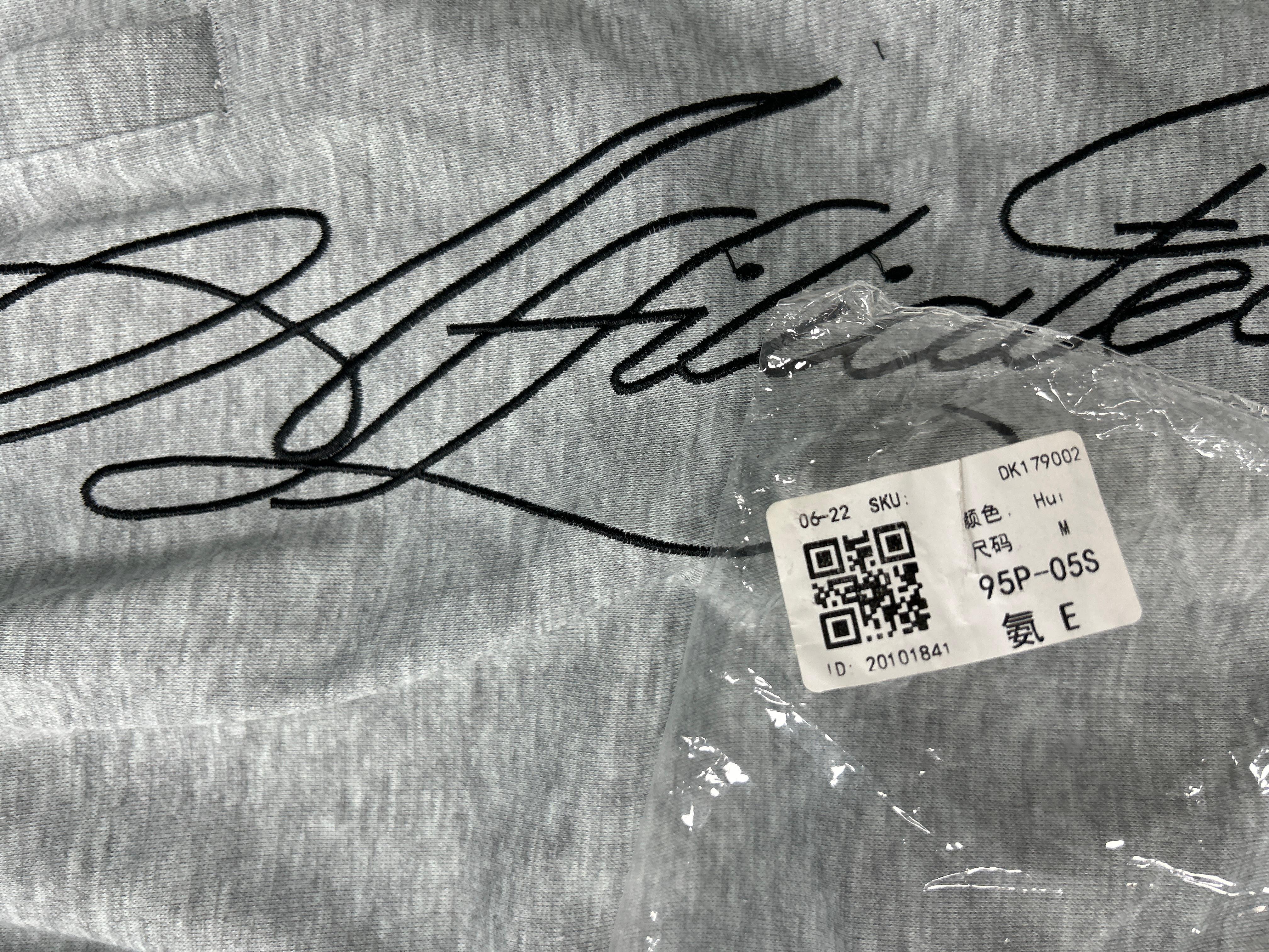 Foto QC 4 de Hellstar Sweat Shorts Script Embroidery Loose Grey