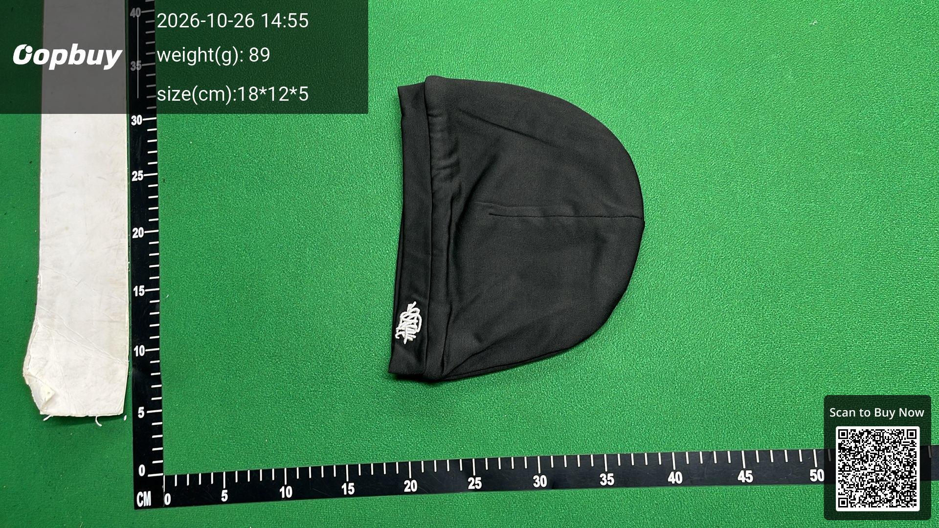 Foto QC 5 de NAFS Letter Embroidery Beanie Black