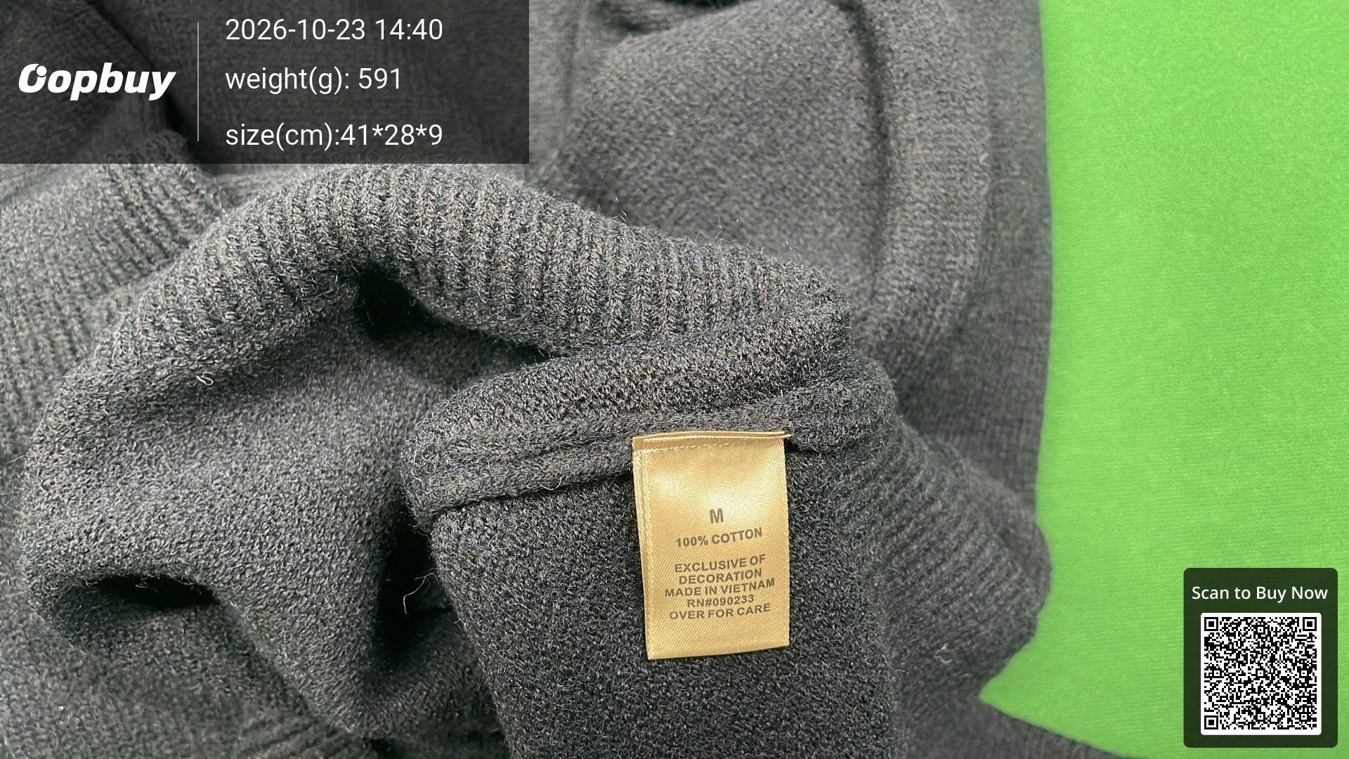 Foto QC 1 de Cole Buxton Sweater Jacquard CB Logo Grey