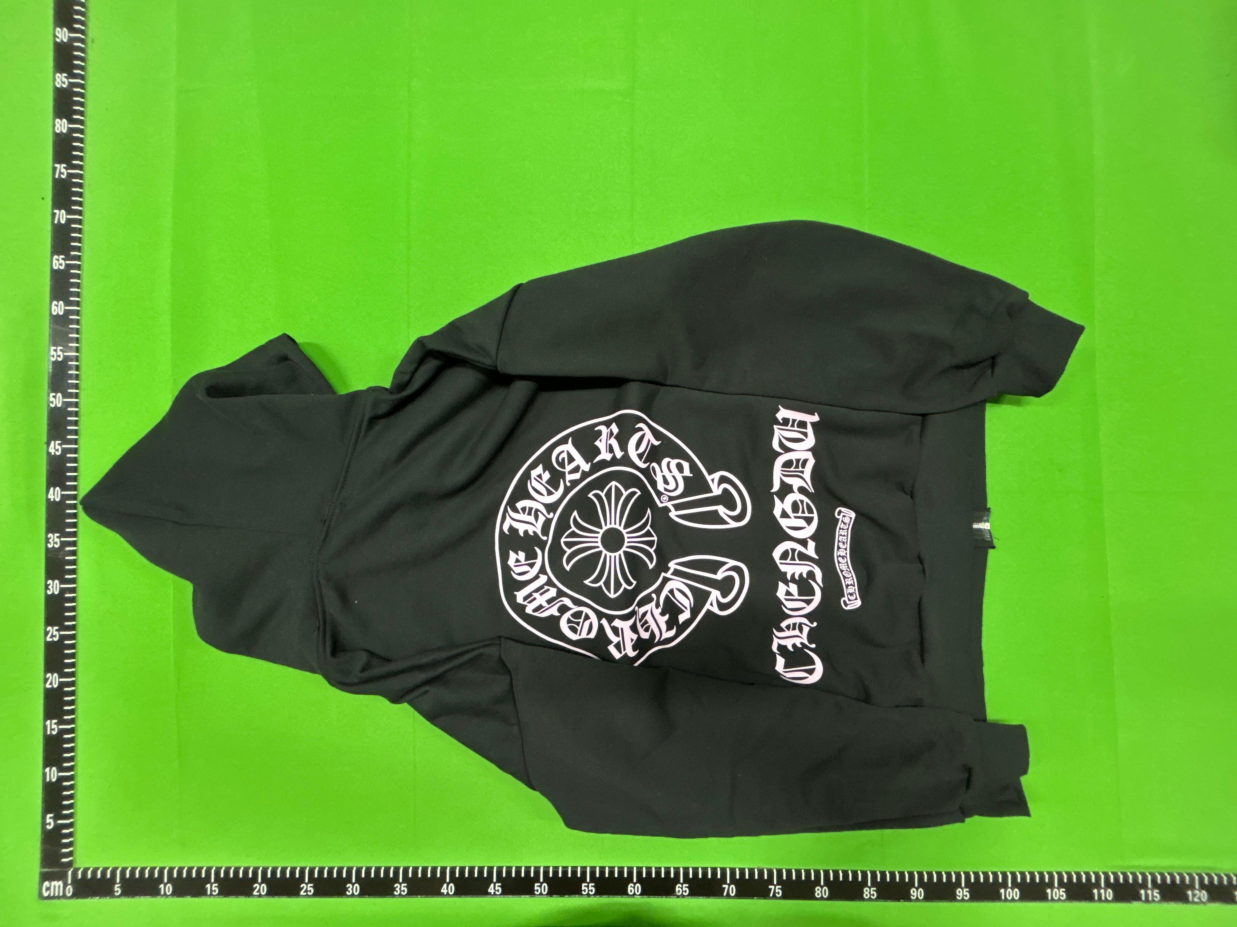 Foto QC 8 de Chrome Hearts Horse Shoe Hooded Jacket Logo Print Black