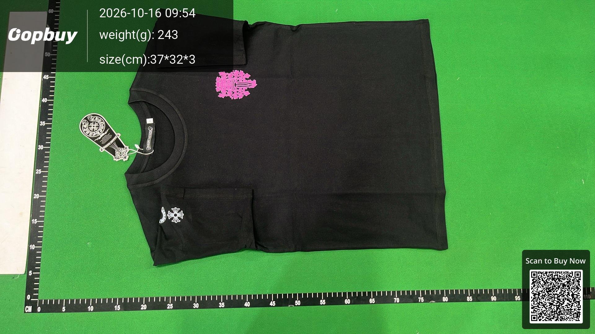 Foto QC 6 de Chrome Hearts T-shirt Horseshoe Logo Black