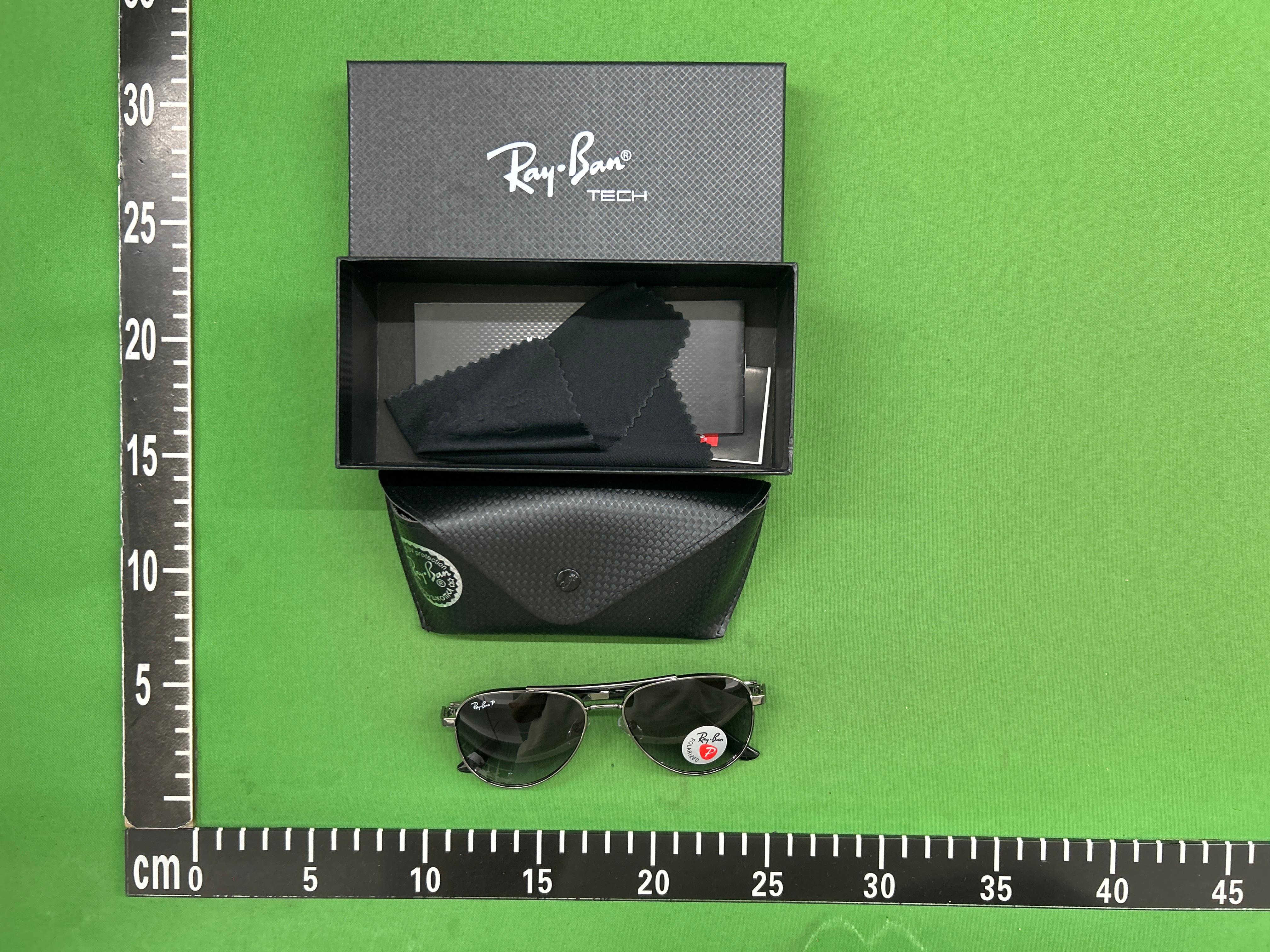 Foto QC 7 de Ray-Ban Square-Frame Acetate Sunglasses Tortoise Green (RB2157)