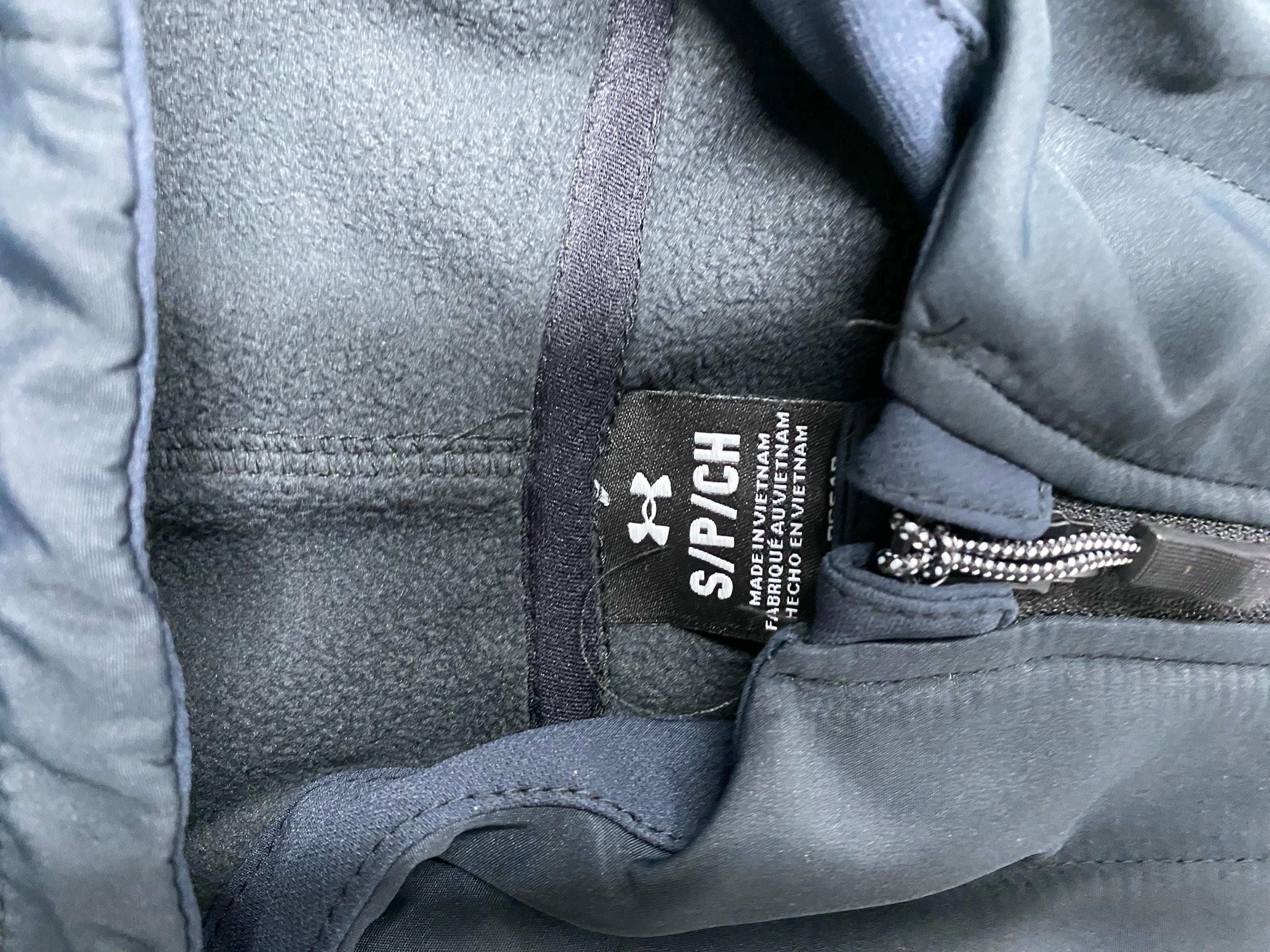 Foto QC 4 de Under Armour Hooded Jacket Fleece-Lined Windbreaker Grey Black