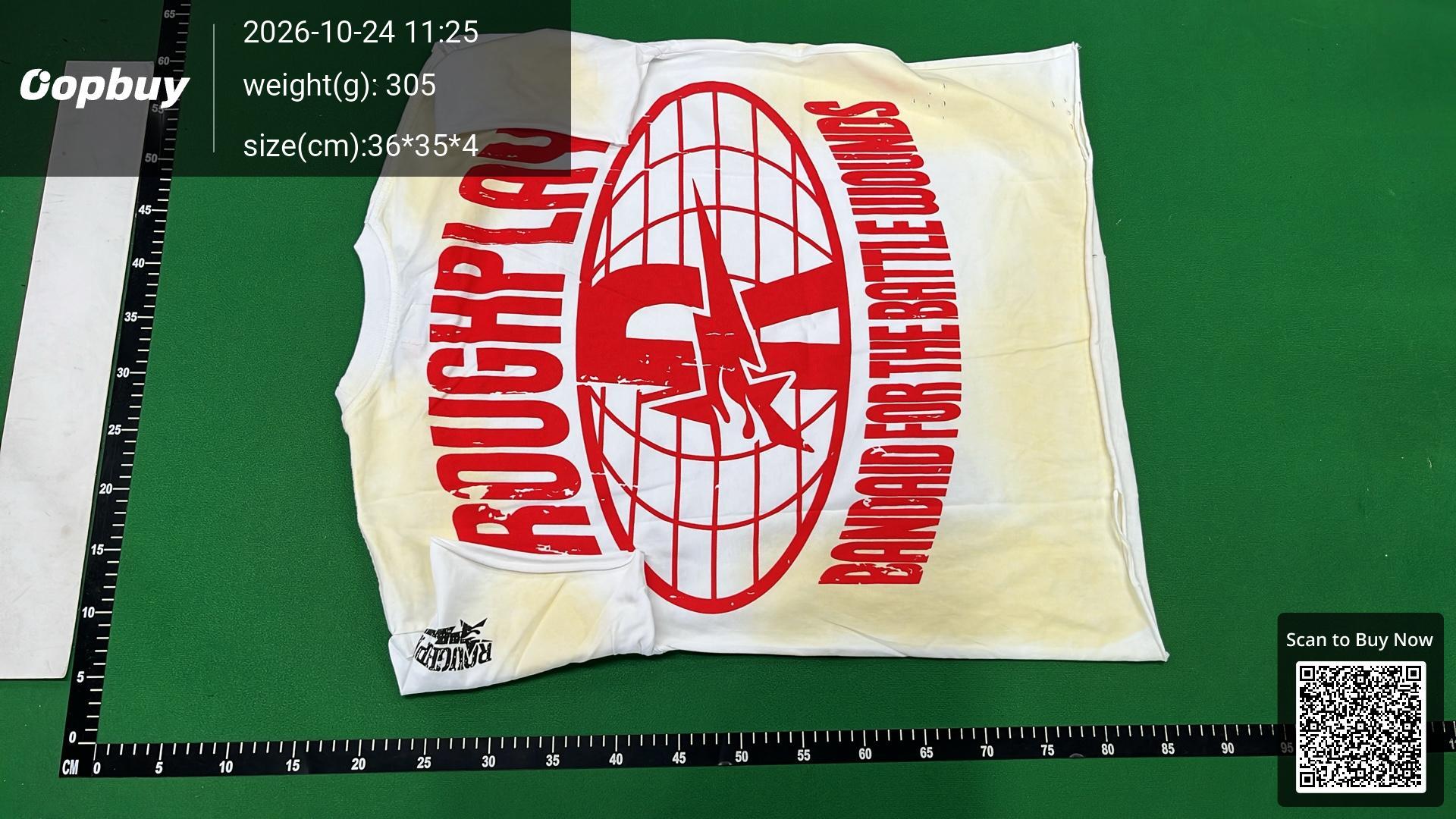 Foto QC 7 de RoughPlay Skeleton Skateboard Graphic Rhinestone T-shirt Yellow