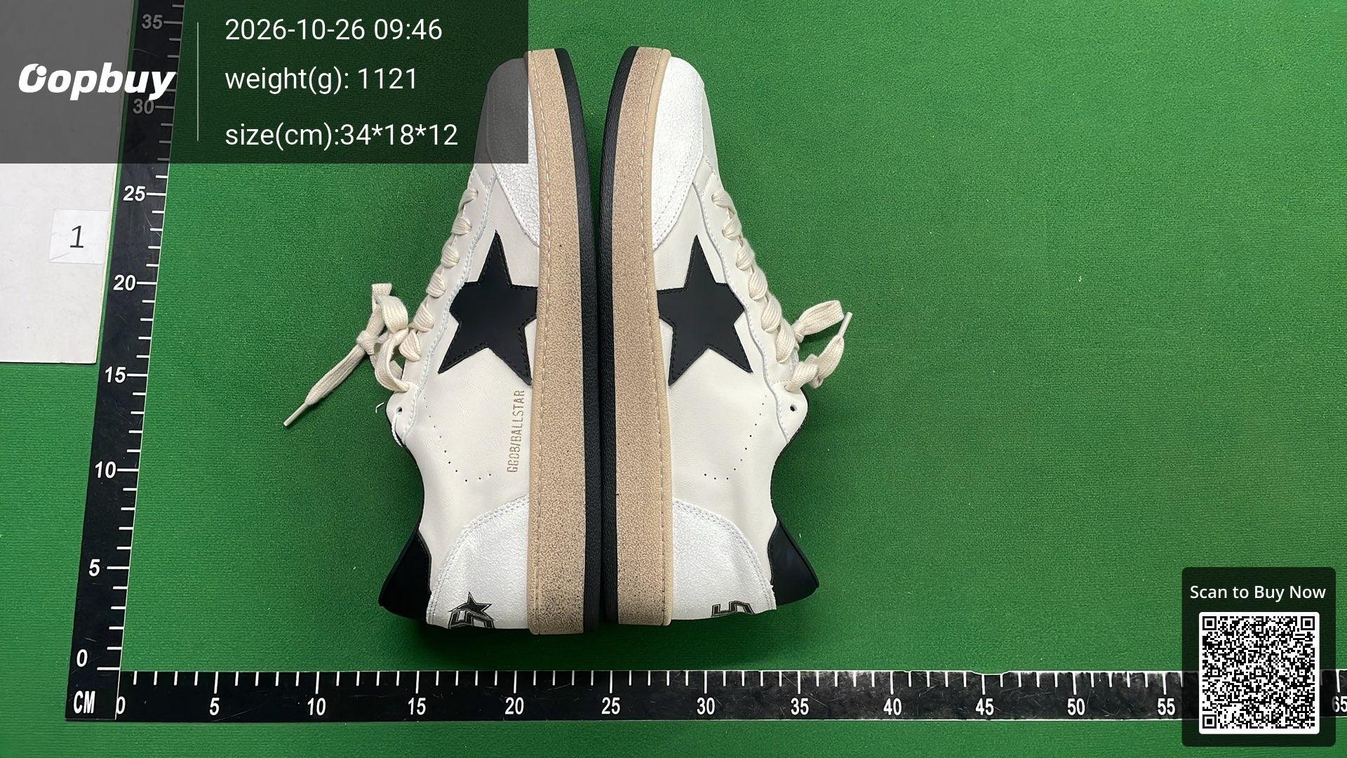 Foto QC 5 de Golden Goose Ball Star Low Black White Star