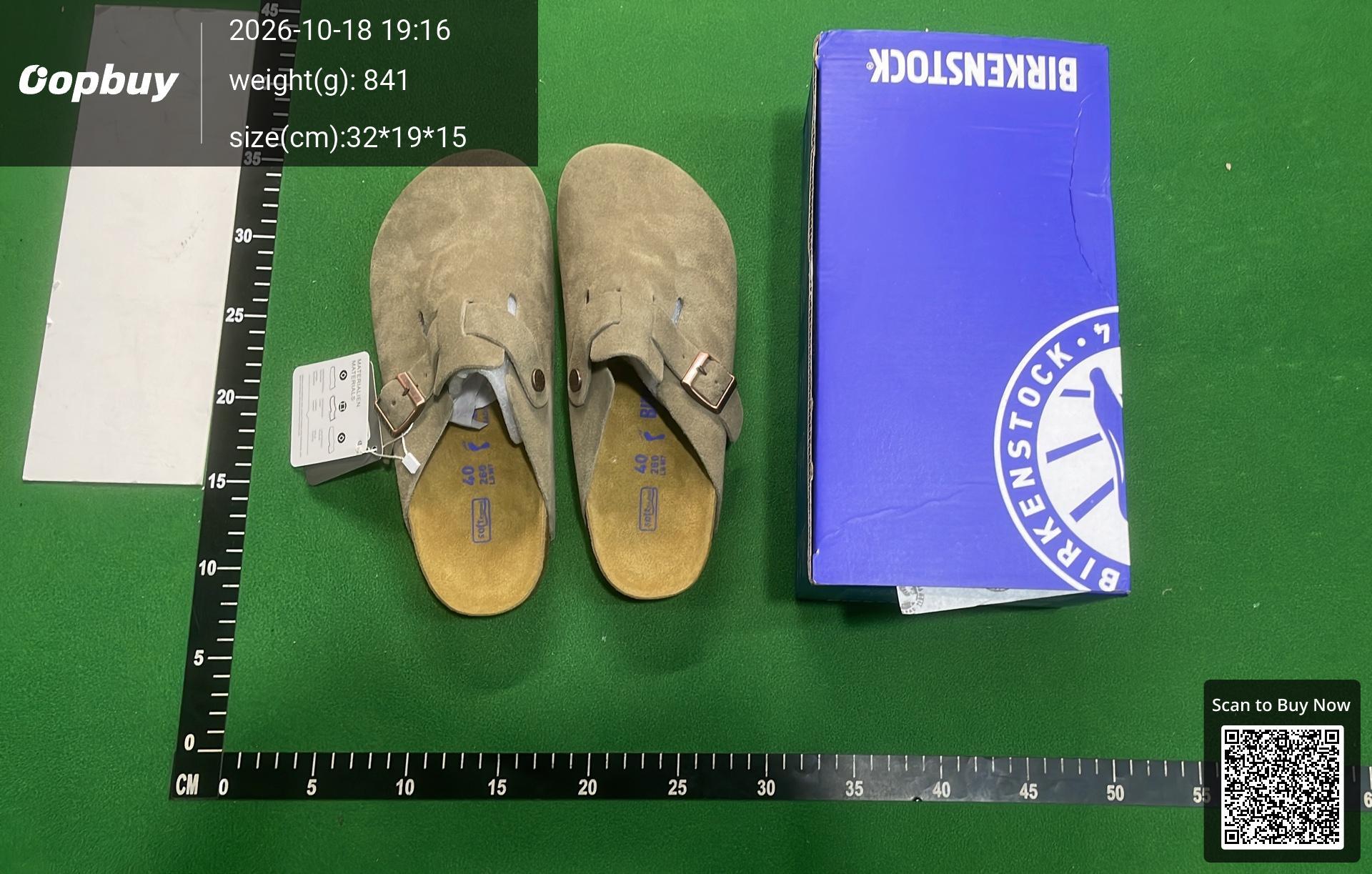 Foto QC 1 de Birkenstock Boston Soft Footbed Suede Taupe