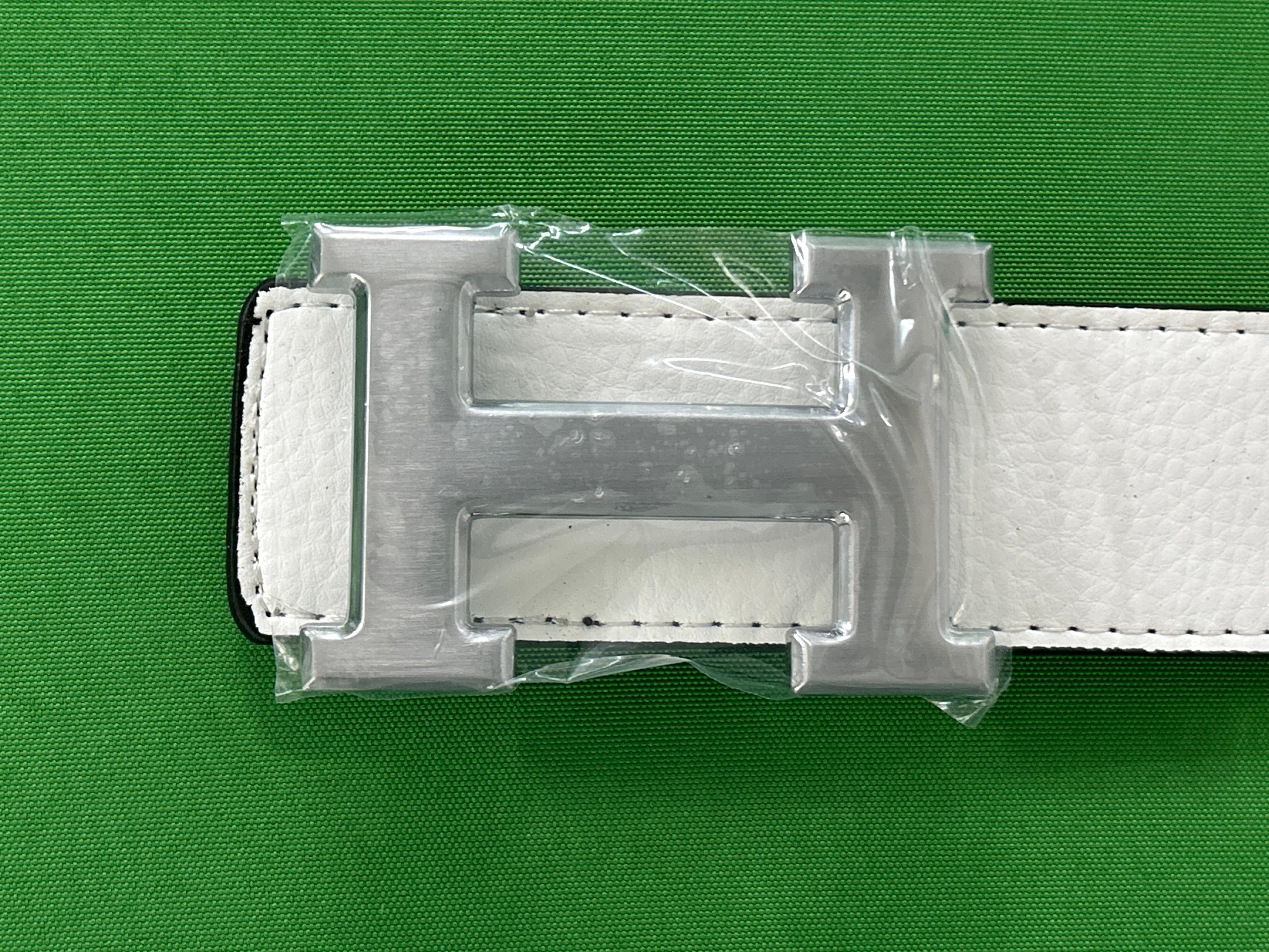 Foto QC 6 de Hermes H Reversible Belt White Black
