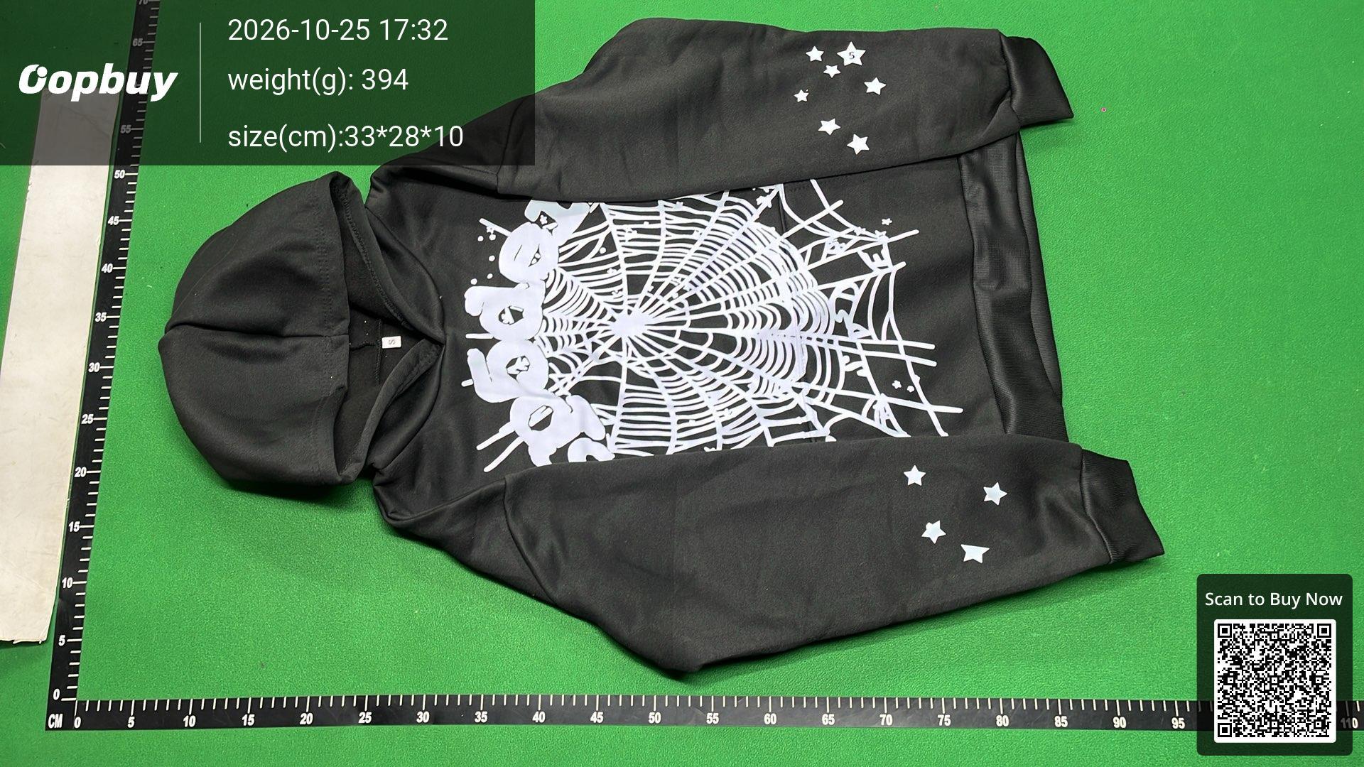 Foto QC 6 de Sp5der Sweater Star Puff Print Dark Grey Green